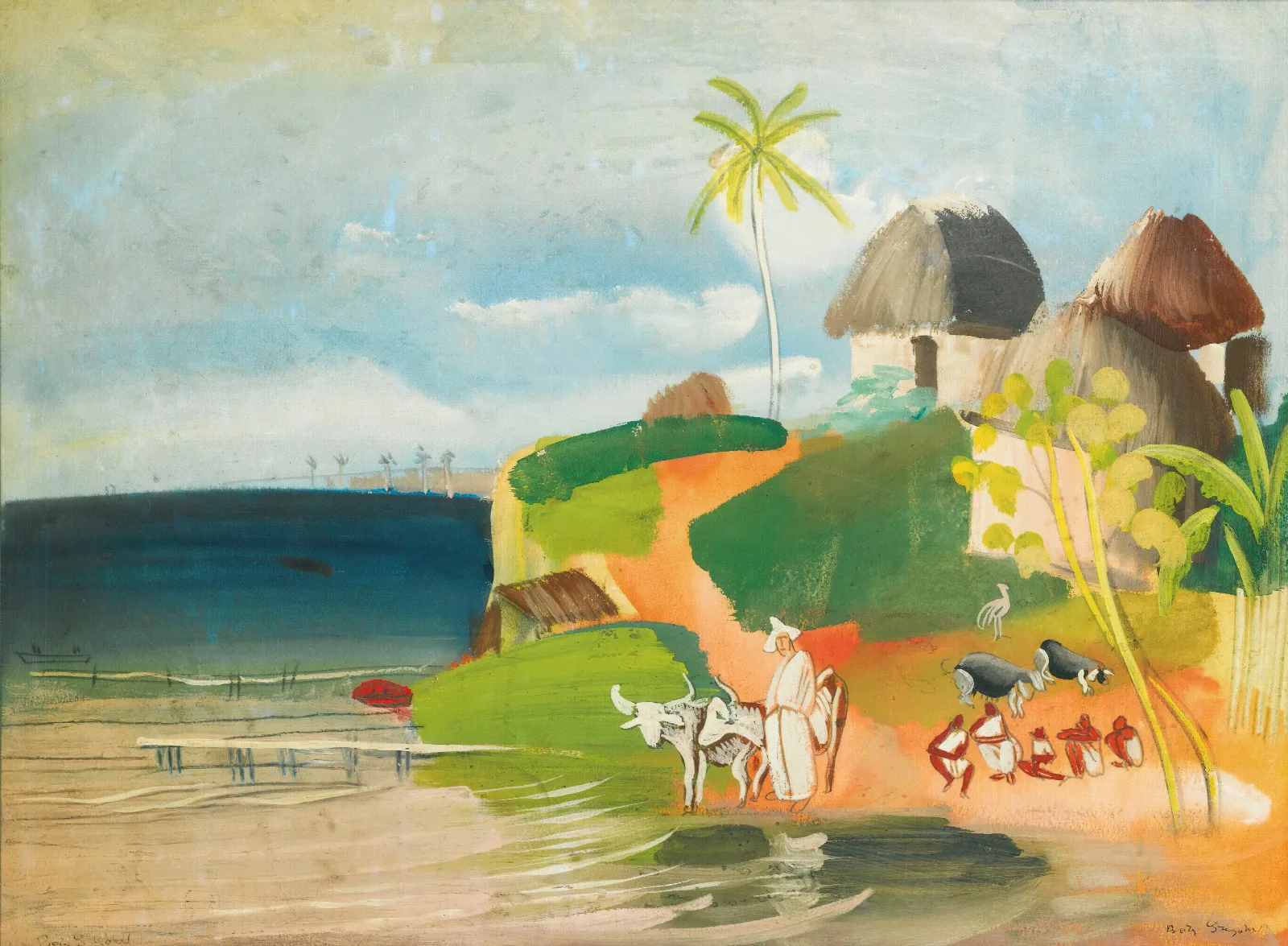 South American Landscape Wall Art by Boris Grigoriev - Canvas Print