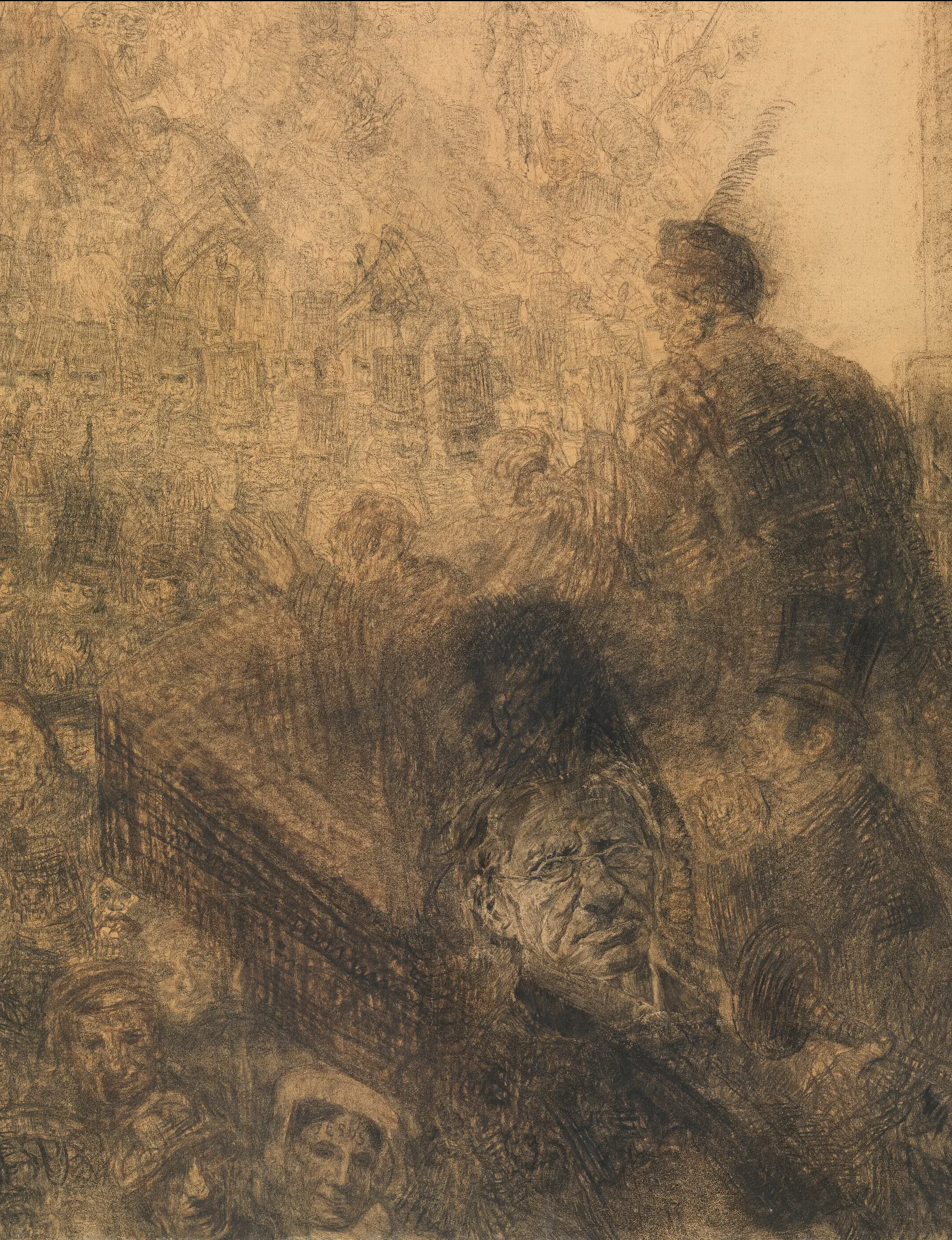 Christs Entry Into Jerusalem 6 Wall Art by James Ensor - Canvas Print