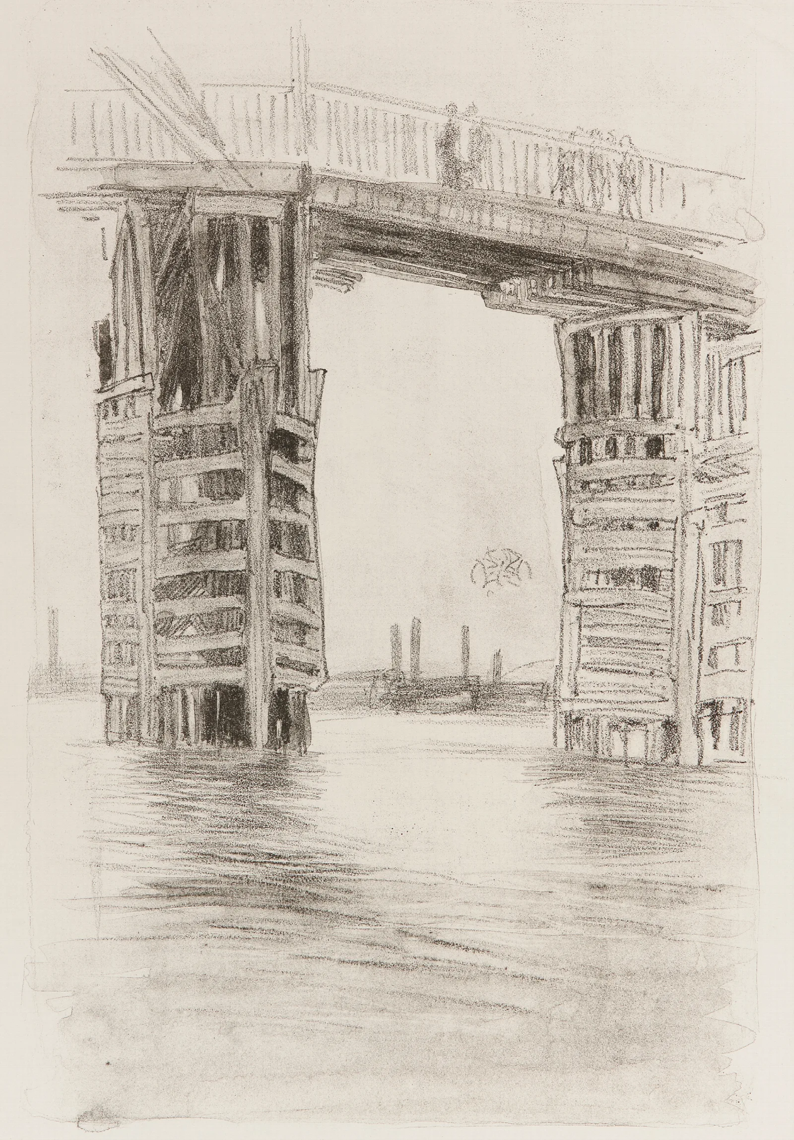 The Tall Bridge Wall Art by James Abbott McNeill Whistler - Canvas Print