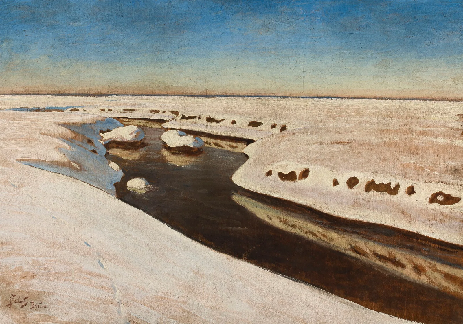 Landscape From Bystra Wall Art by Julian Falat - Canvas Print