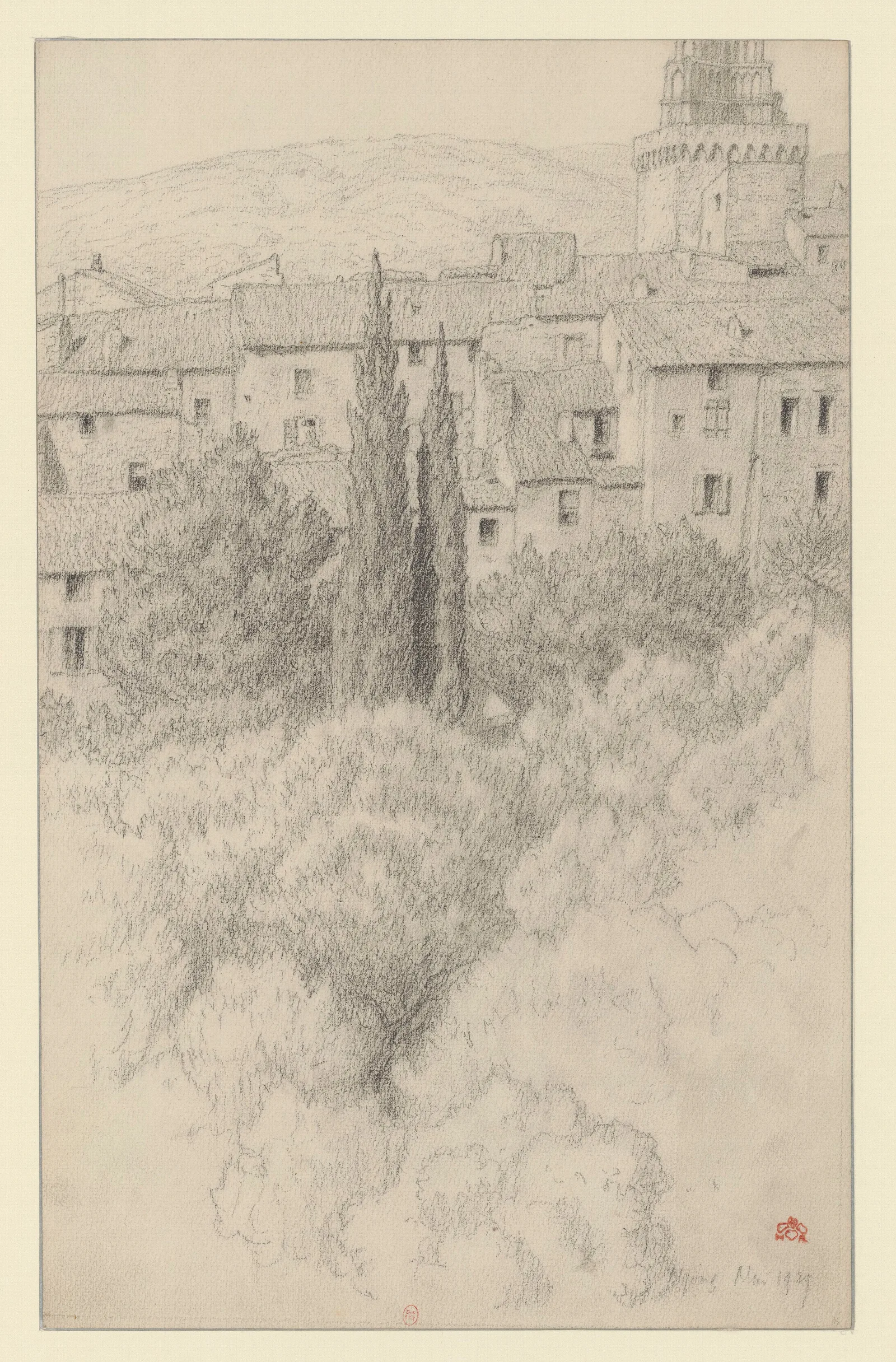 Nyons 6 Wall Art by Henri Rivière - Canvas Print