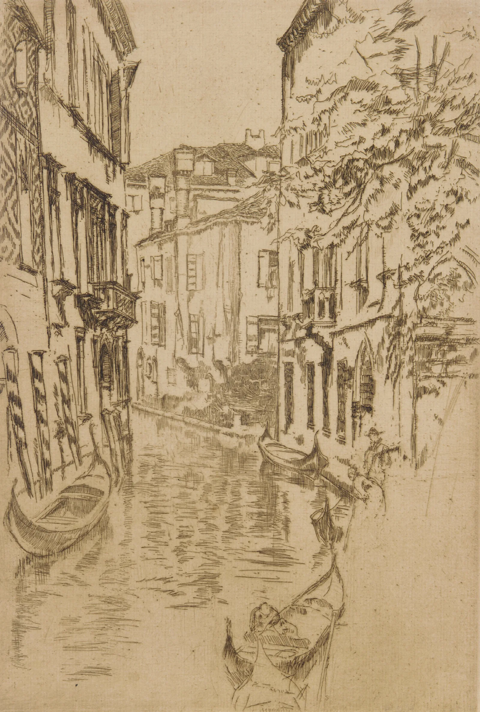 Quiet Canal Wall Art by James Abbott McNeill Whistler - Canvas Print