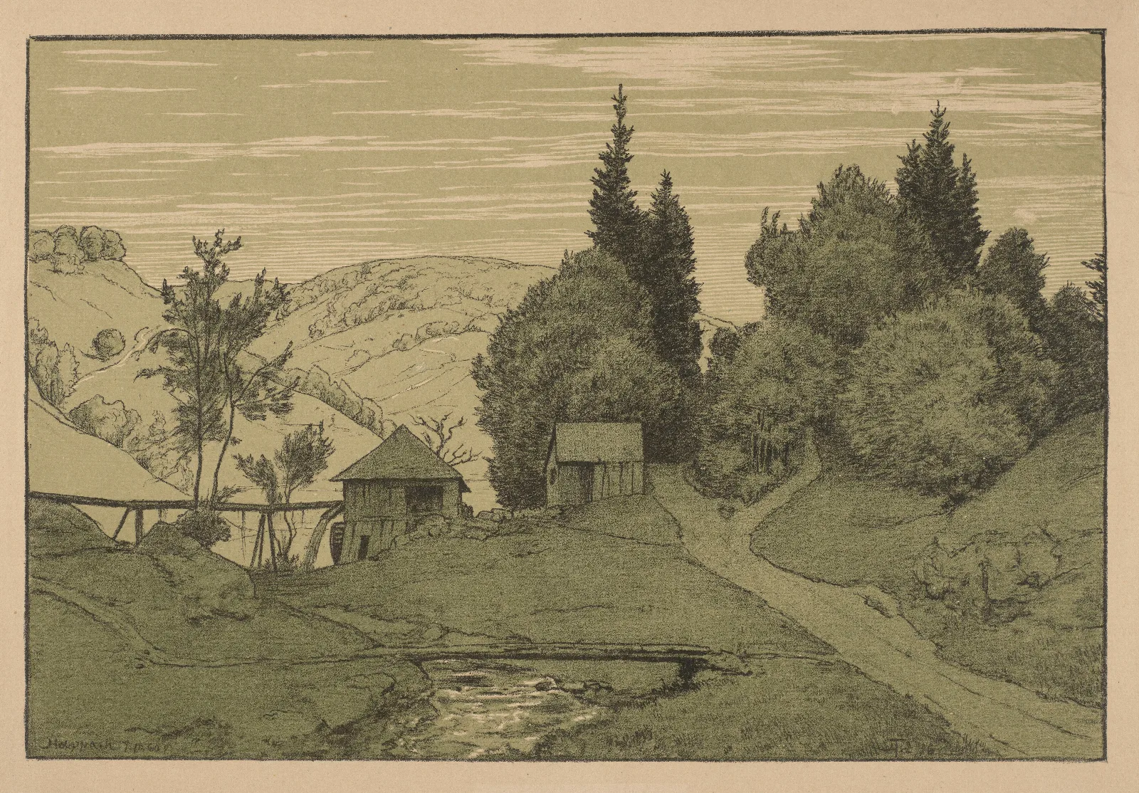Happach Wall Art by Hans Thoma - Canvas Print