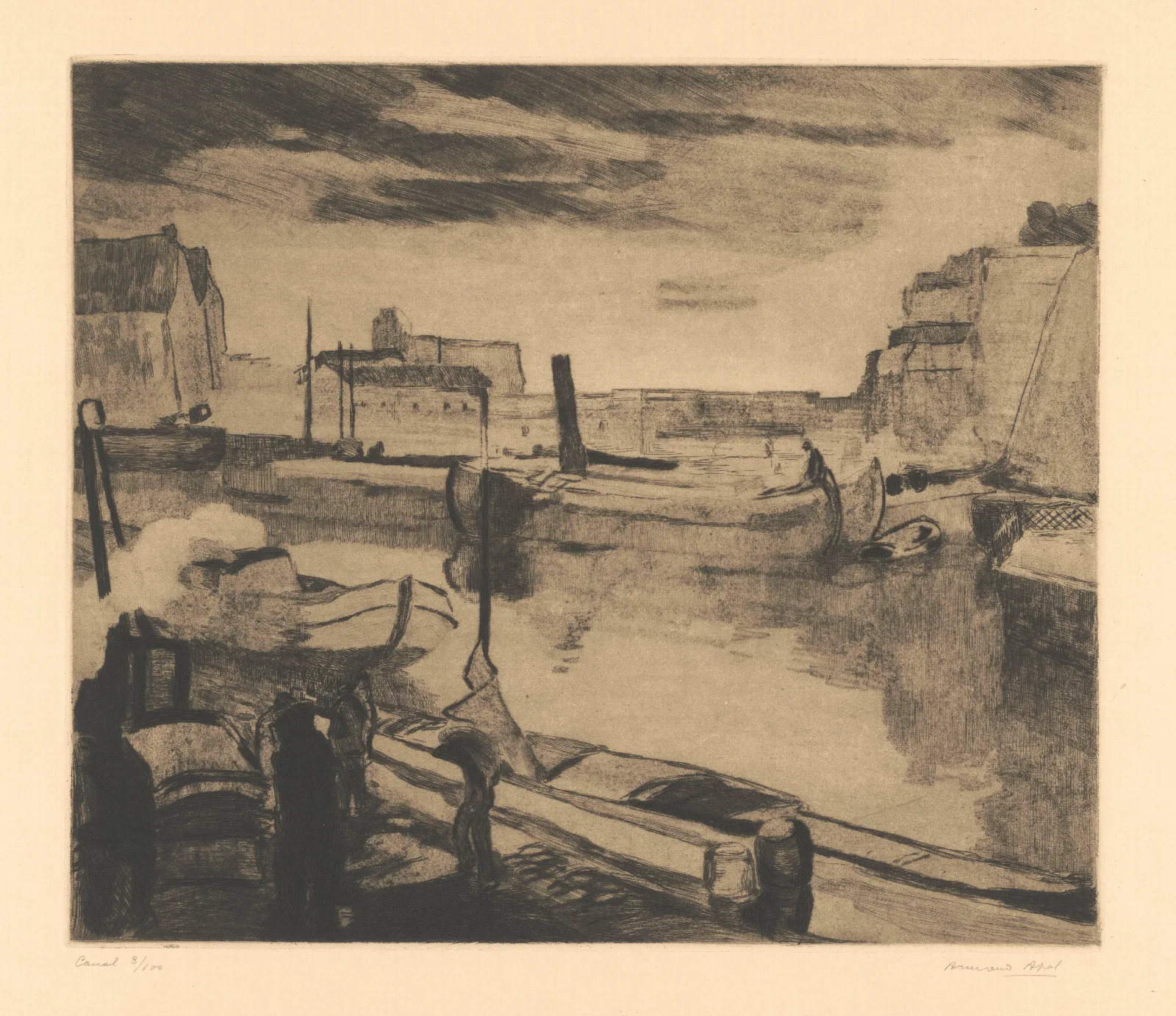 Canal Wall Art by Armand Apol - Canvas Print