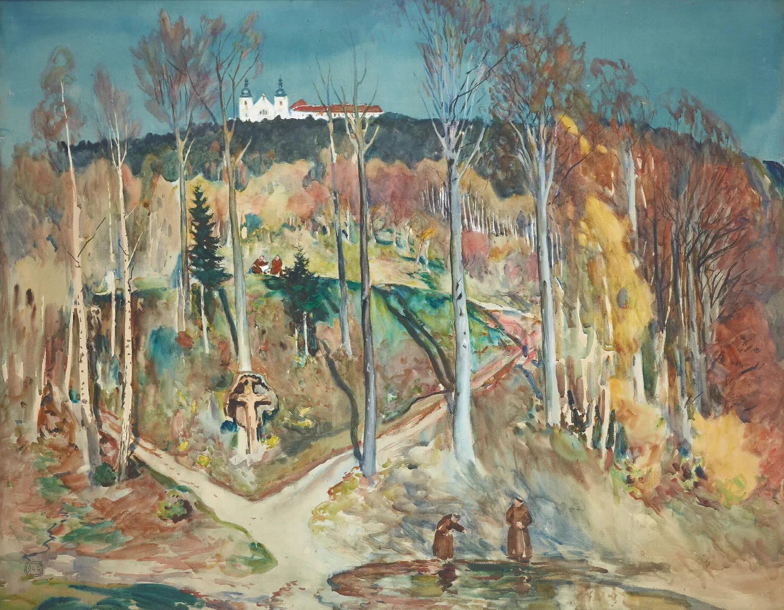 Garten Waldhang Bei Maria Taferl In Der Wachau Wall Art by Julian Falat - Canvas Print