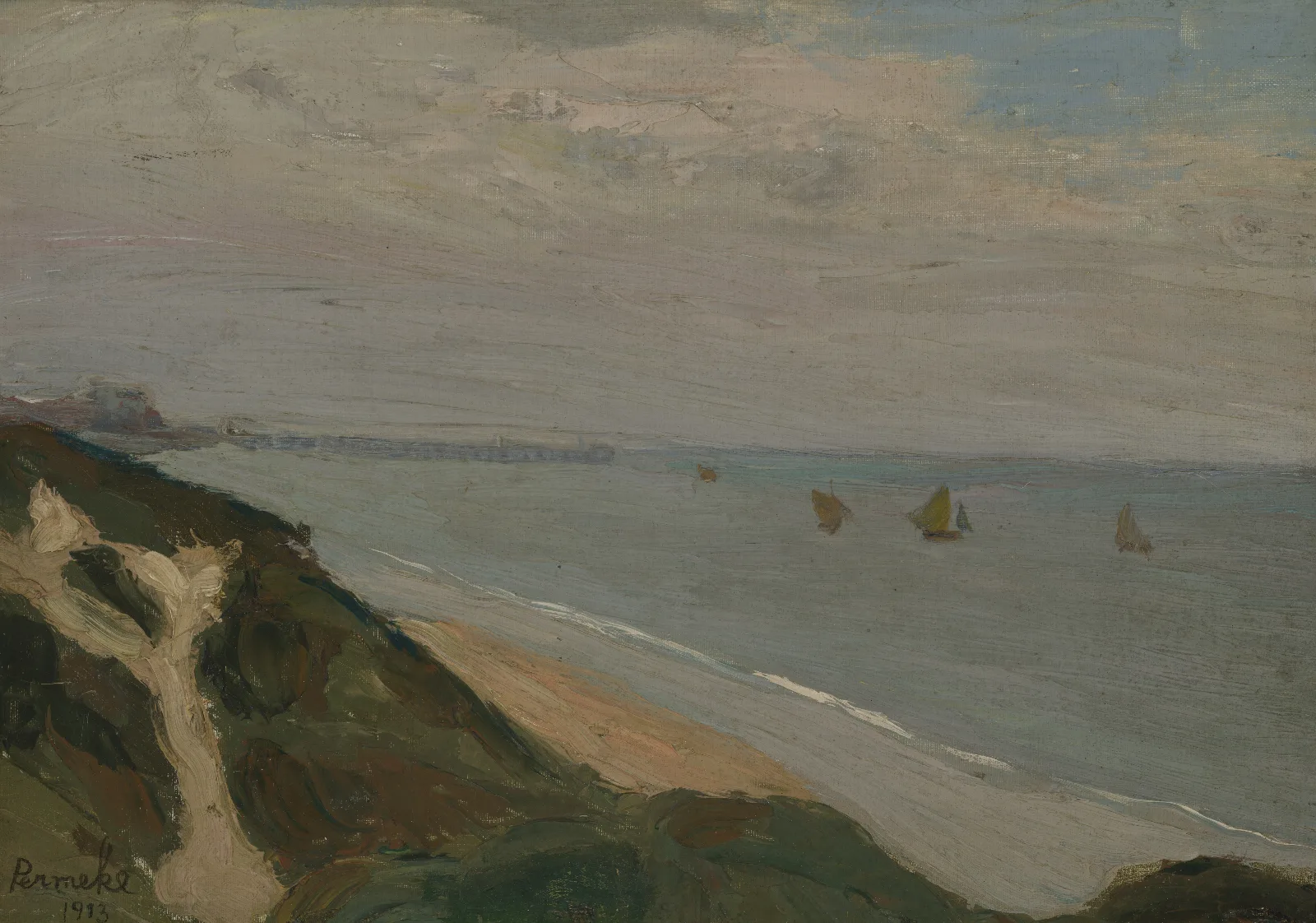 Seascape 53 Wall Art by Constant Permeke - Canvas Print