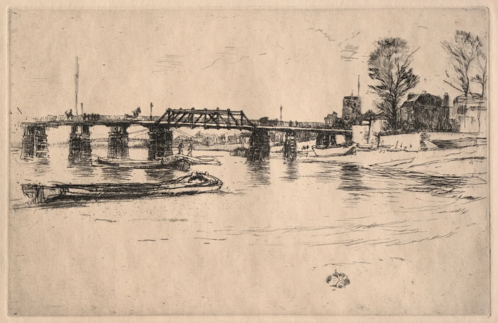 Fulham 4 Wall Art by James Abbott McNeill Whistler - Canvas Print