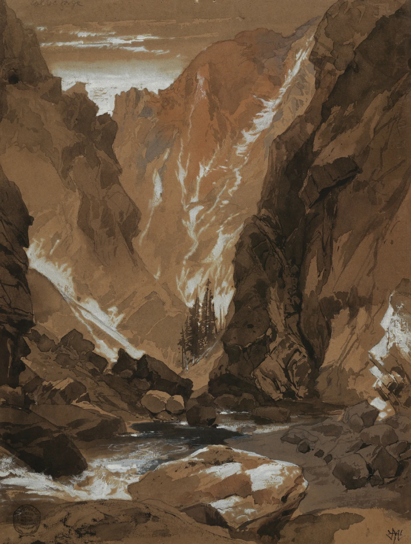 Toltec Gorge Colorado Wall Art by Thomas Moran - Canvas Print