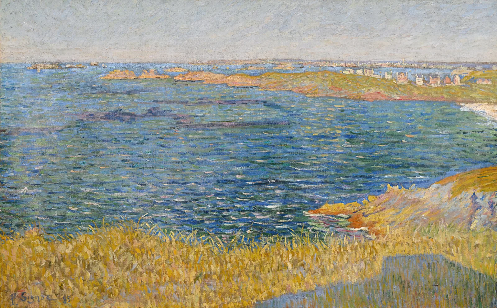 Saint Briac La Pomeliere Wall Art by Paul Signac - Canvas Print