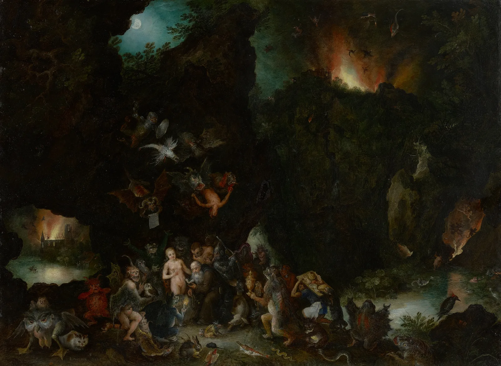 The Temptation Of Saint Anthony Wall Art by Jan Brueghel The Elder - Canvas Print