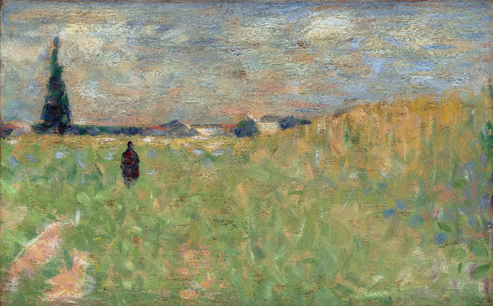 A Summer Landscape Wall Art by Georges Seurat - Canvas Print