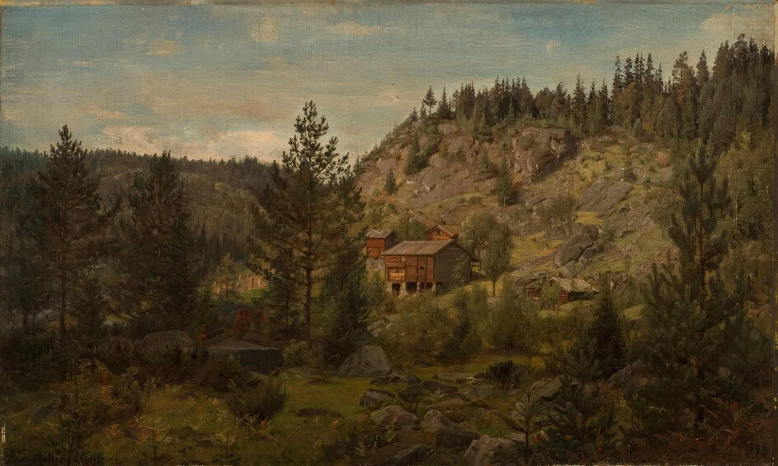 Aadal Vinje Telemark Wall Art by Amaldus Nielsen - Canvas Print