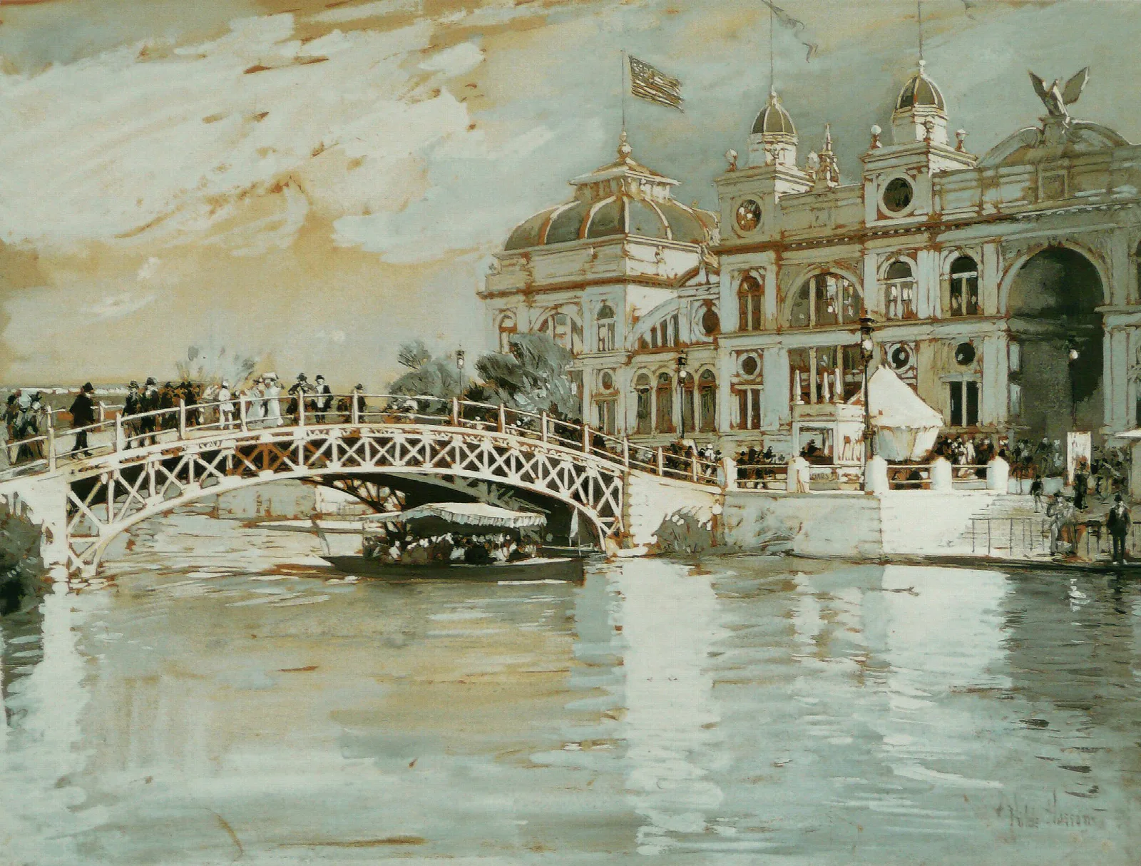 Columbian Exposition Chicago Wall Art by Childe Hassam - Canvas Print