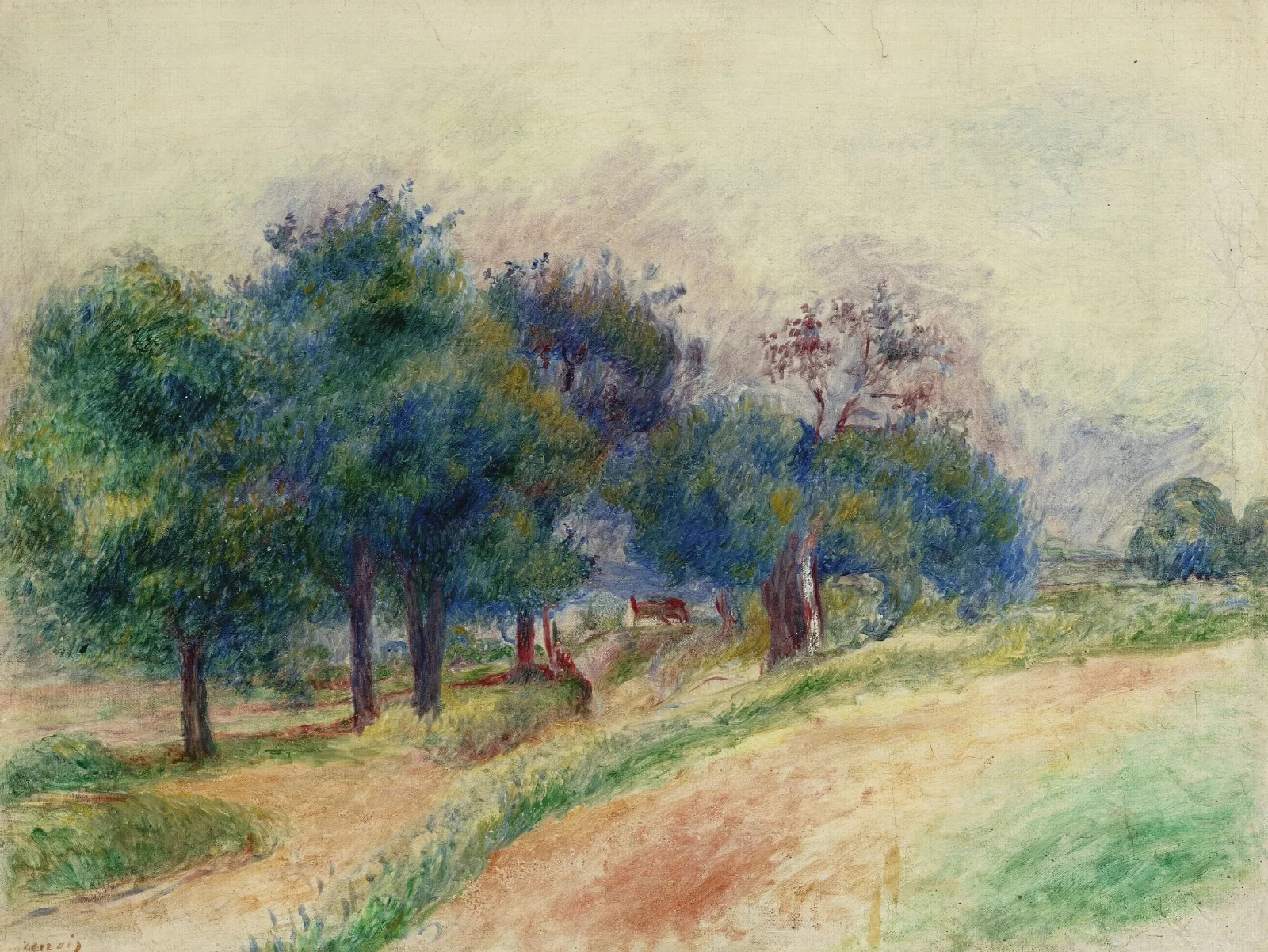 Paysage Dessoyes Wall Art by Pierre-Auguste Renoir - Canvas Print