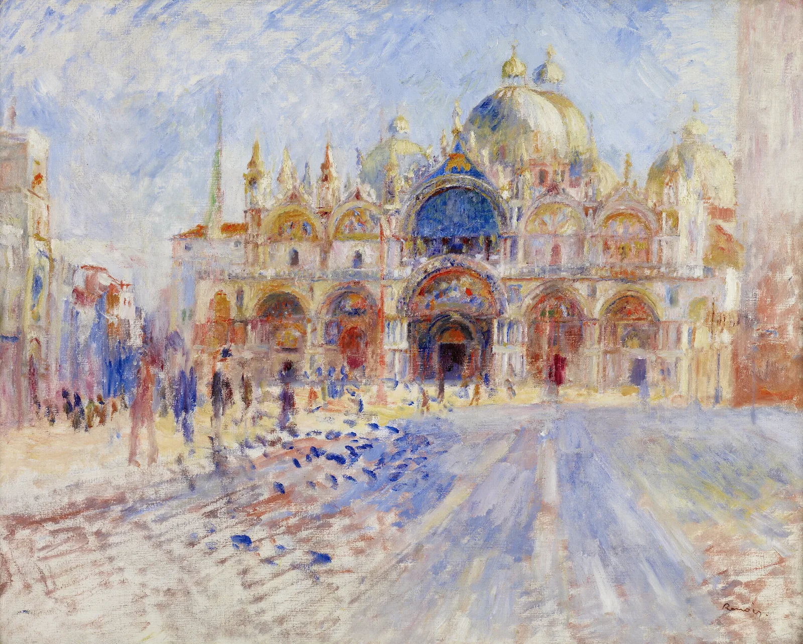 The Piazza San Marco Venice Wall Art by Pierre-Auguste Renoir - Canvas Print