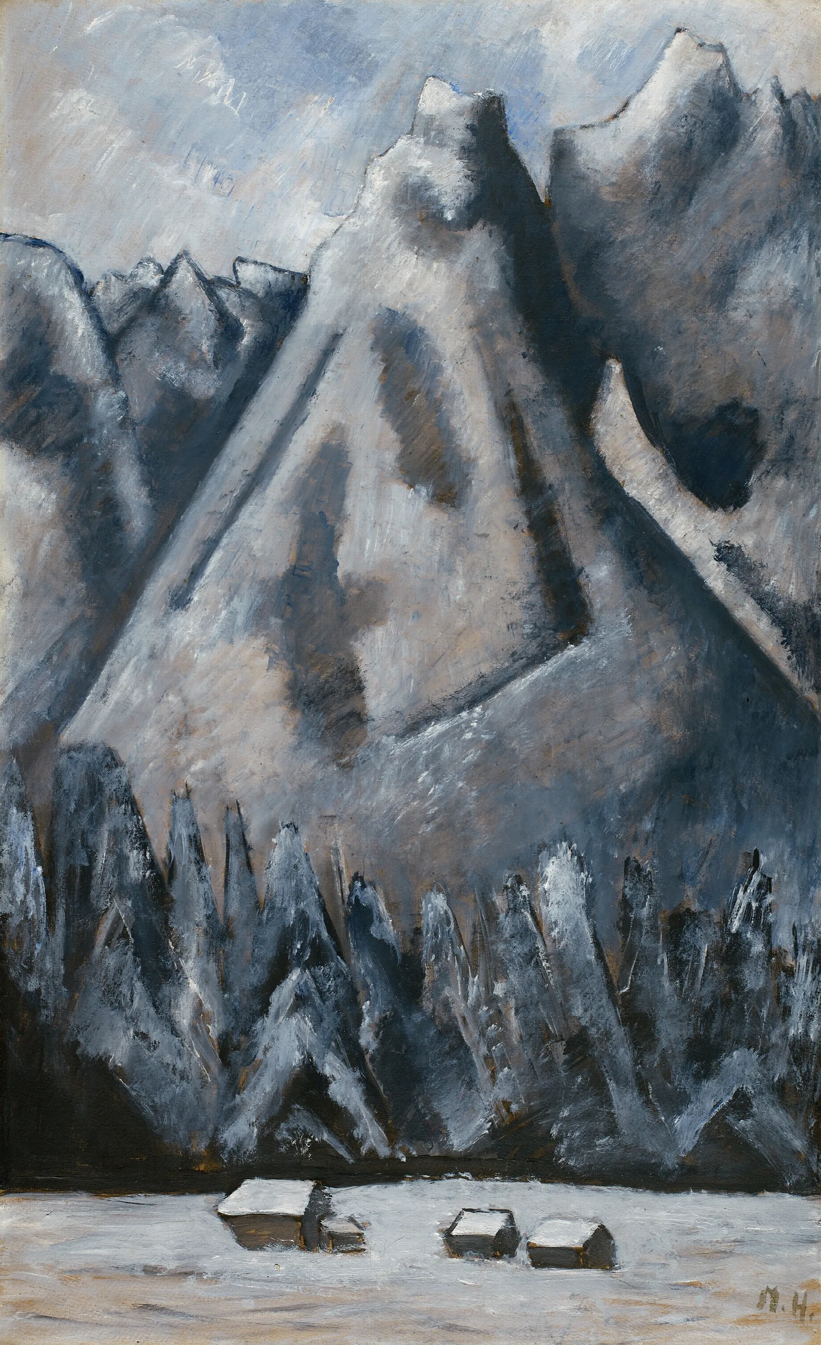 Waxenstein Peaks Garmisch Partenkirchen Wall Art by Marsden Hartley - Canvas Print