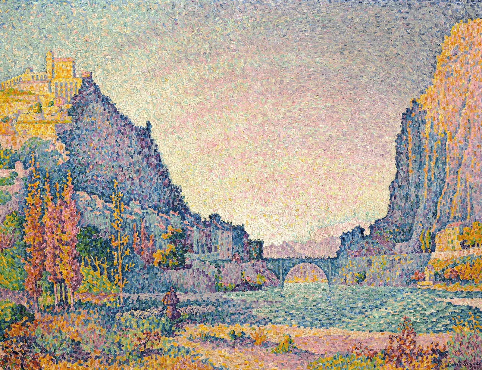 Sisteron Wall Art by Paul Signac - Canvas Print