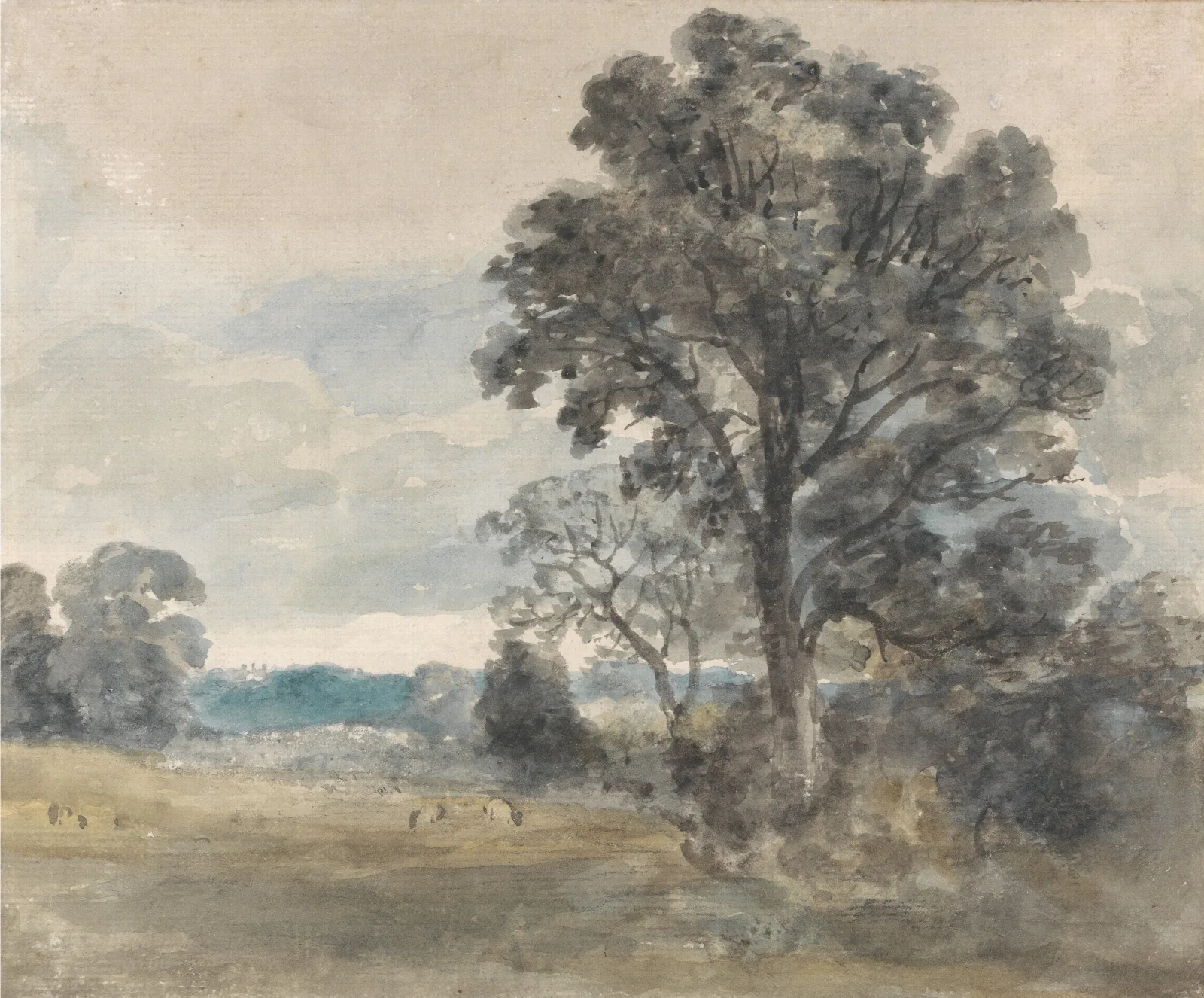 Landscape At East Bergholt Wall Art by John Constable - Canvas Print