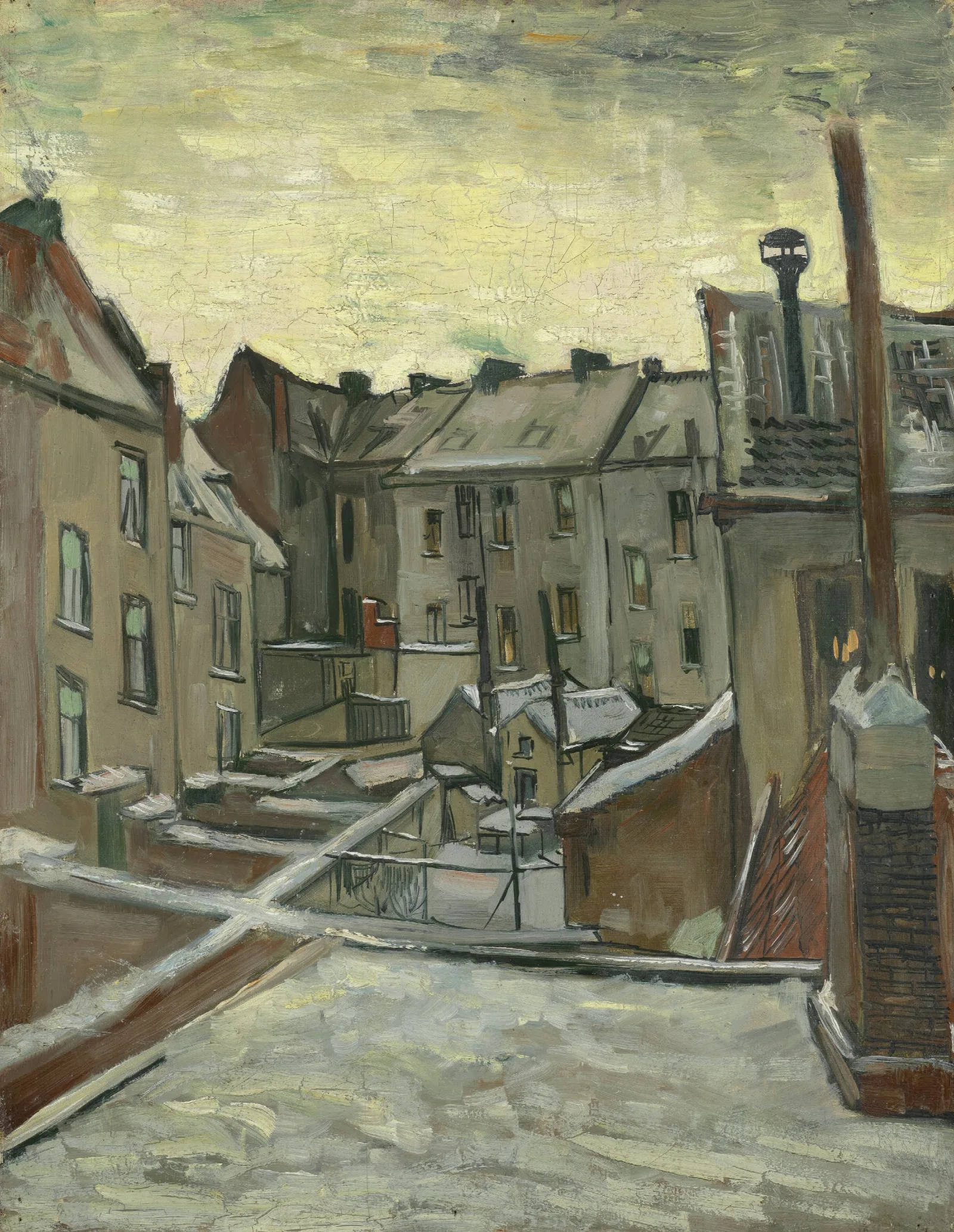 Houses Seen From The Back Wall Art by Vincent van Gogh - Canvas Print
