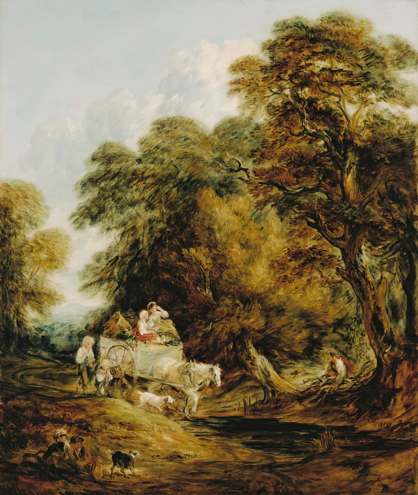 The Market Cart Wall Art by Thomas Gainsborough - Canvas Print
