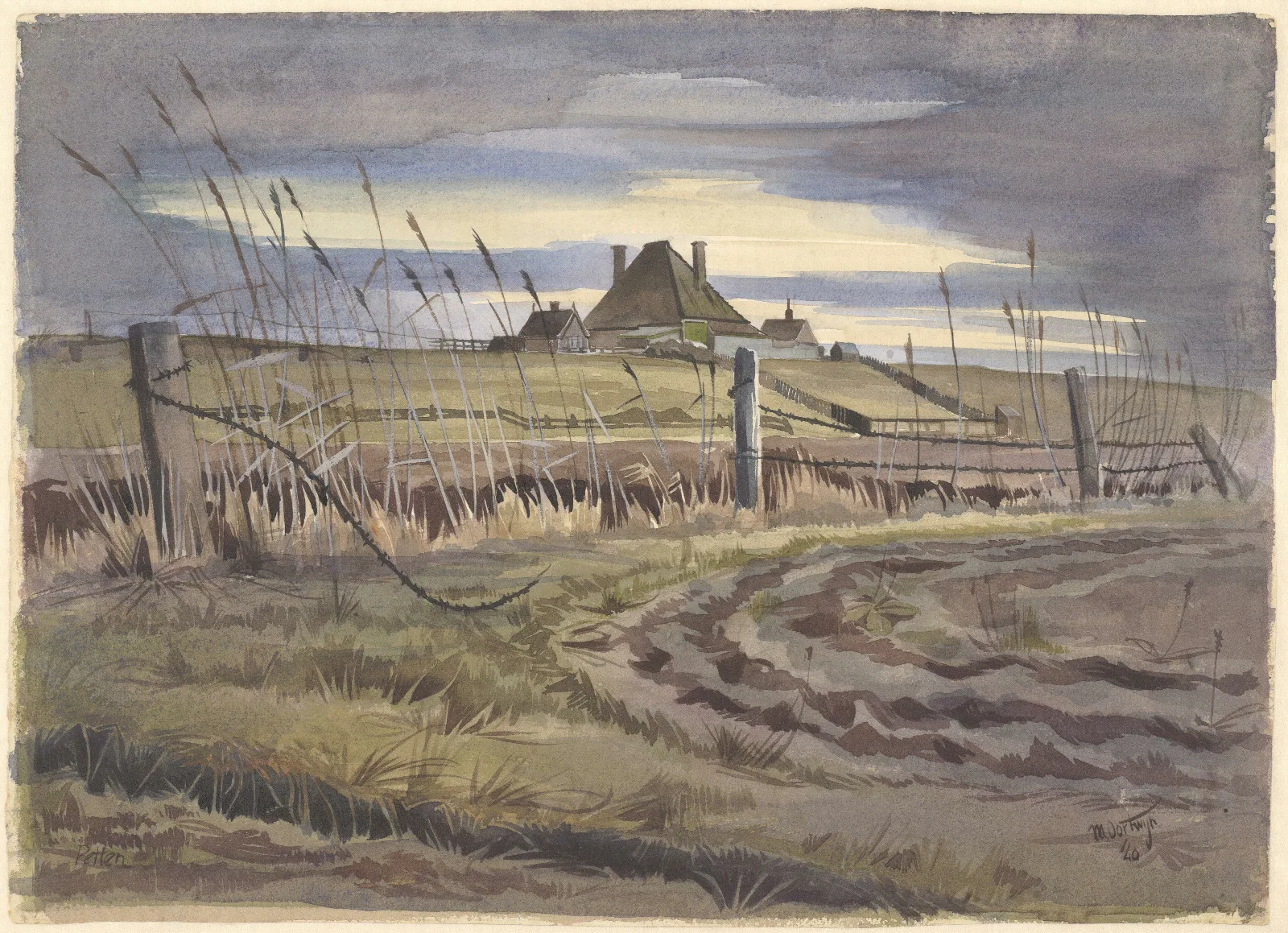 Gezicht Op Een Boerderij Te Petten Wall Art by Maarten Oortwijn - Canvas Print