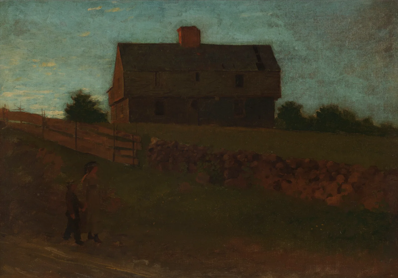 Garrison House York Maine Wall Art by Winslow Homer - Canvas Print