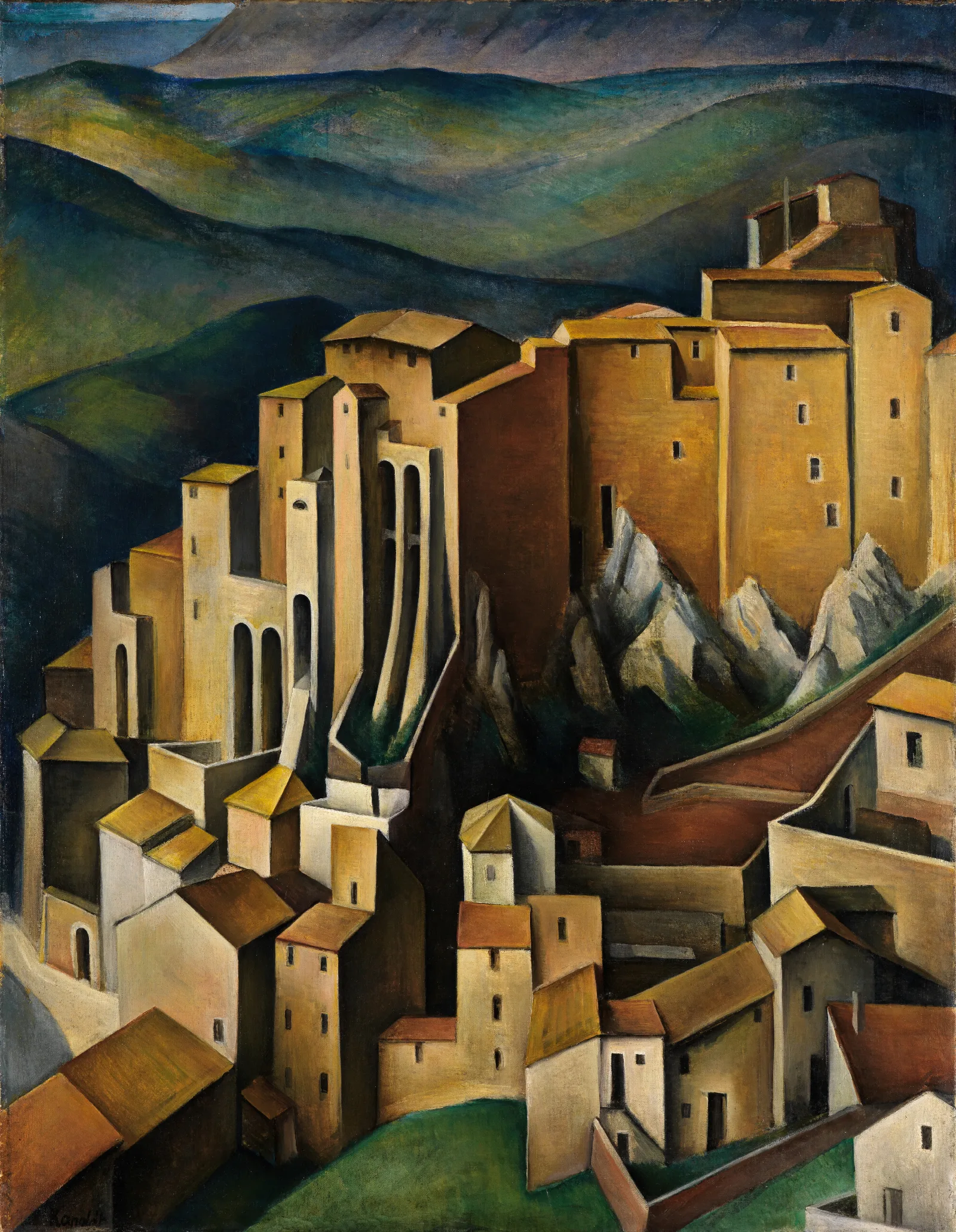 Olevano 5 Wall Art by Alexander Kanoldt - Canvas Print