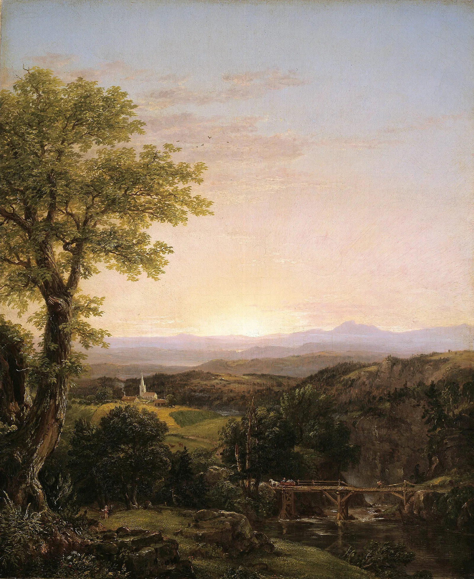 New England Scenery Wall Art by Thomas Cole - Canvas Print