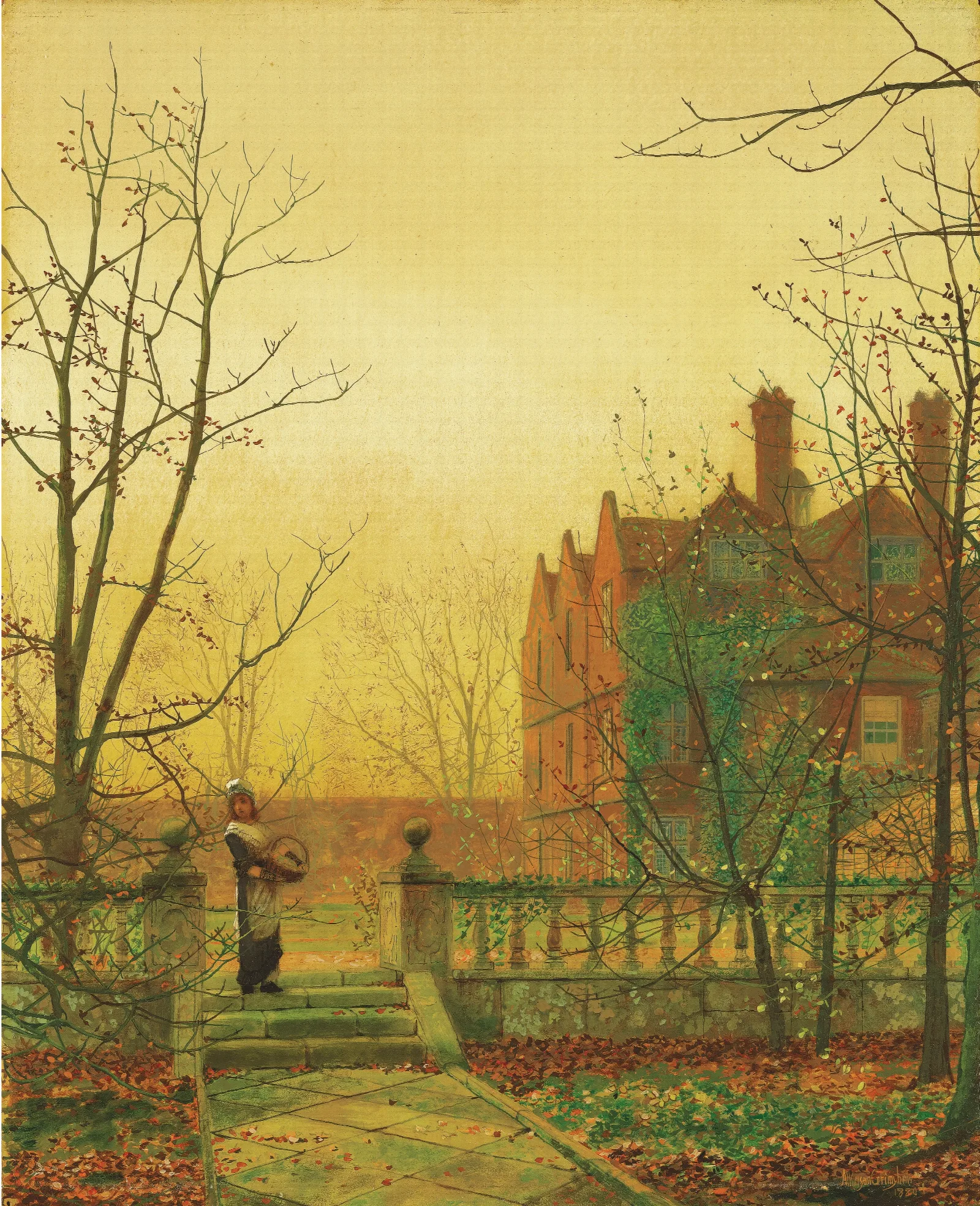 Autumn Gold Wall Art by John Atkinson Grimshaw - Canvas Print