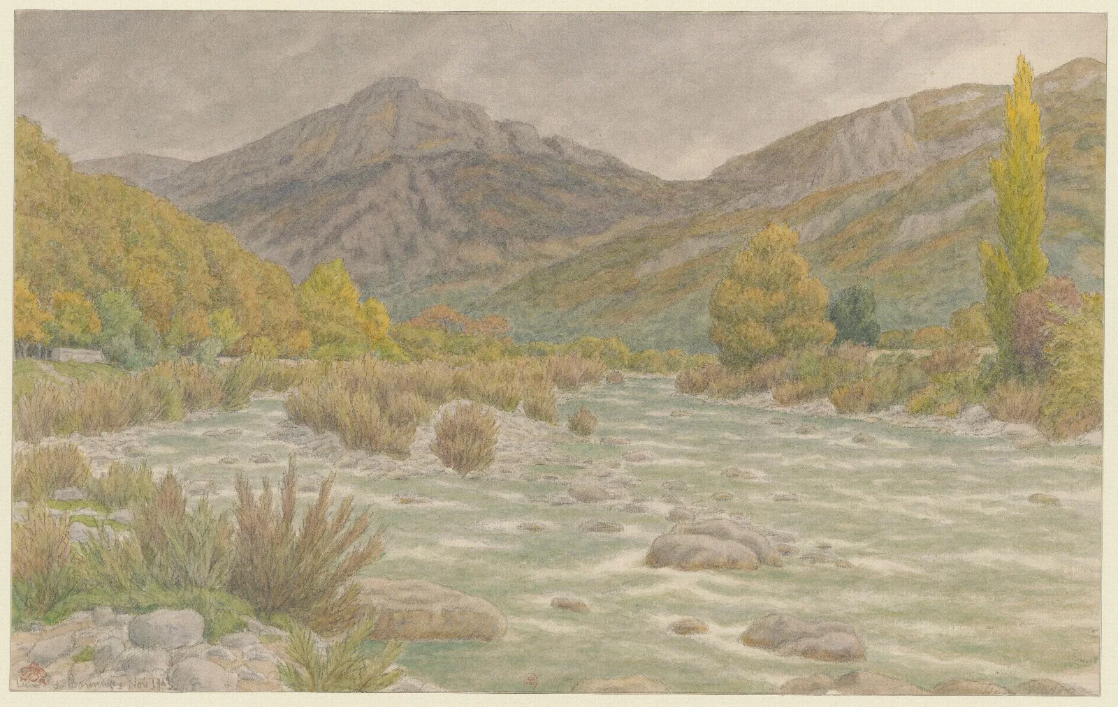 Buis Les Baronnies Louzeve Wall Art by Henri Rivière - Canvas Print