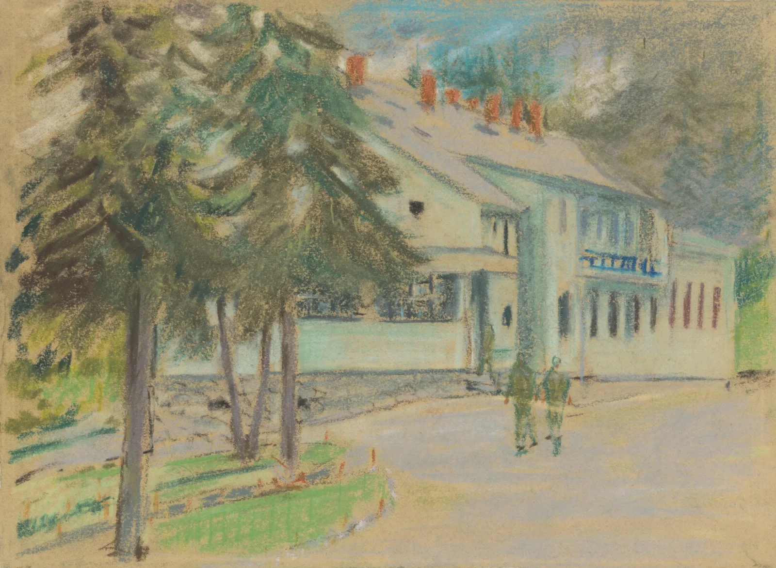 Barracks Wall Art by Arnold Peter Weisz-Kubínčan - Canvas Print