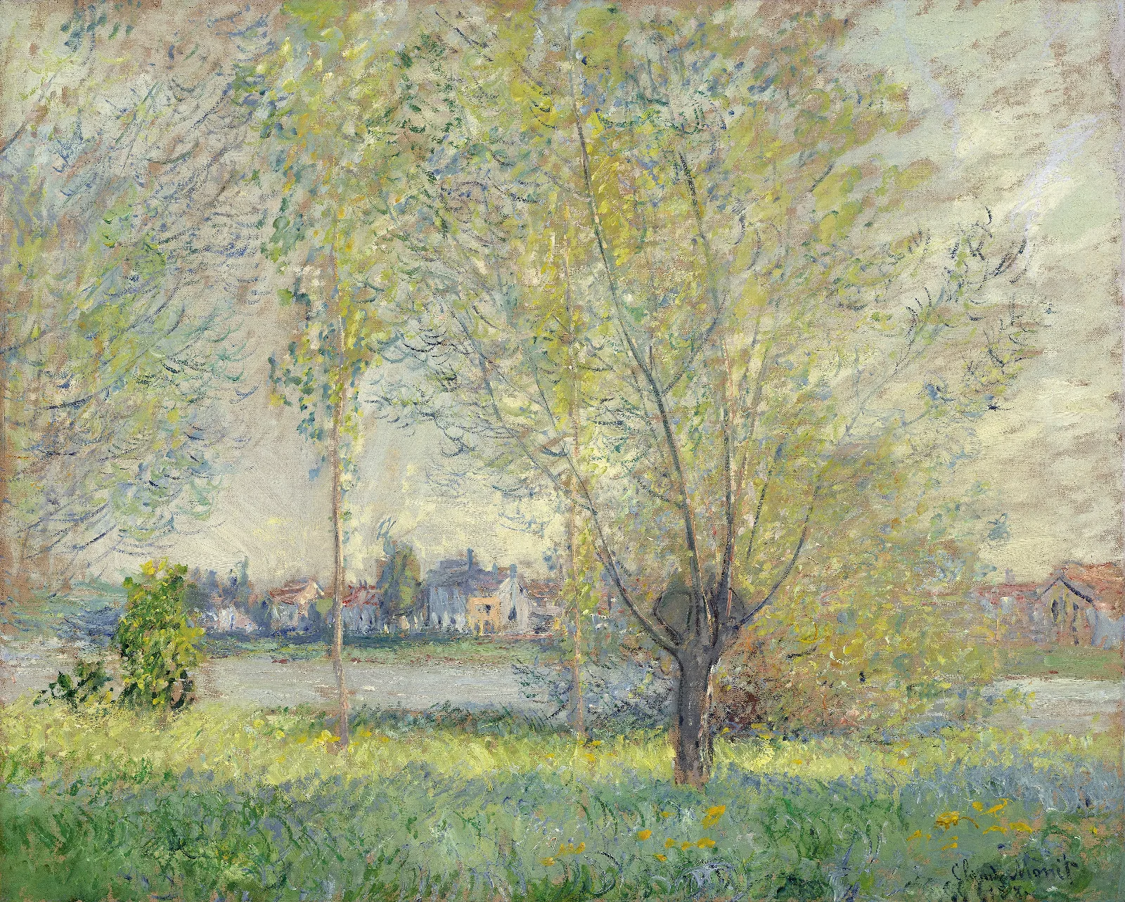 The Willows Wall Art by Claude Monet - Canvas Print