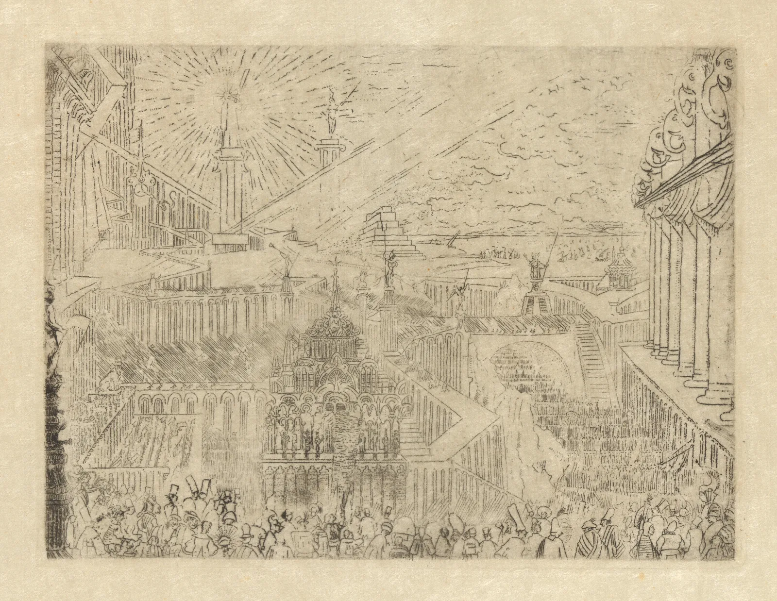 Verovering Van Een Vreemde Stad Wall Art by James Ensor - Canvas Print