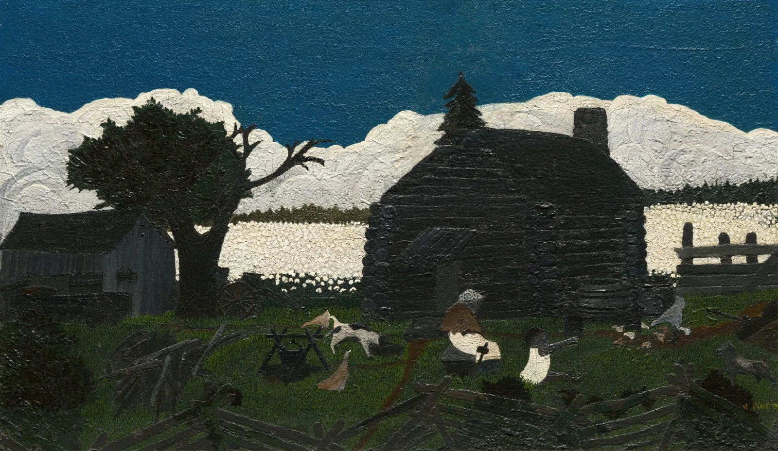 Cabin In The Cotton Wall Art by Horace Pippin - Canvas Print