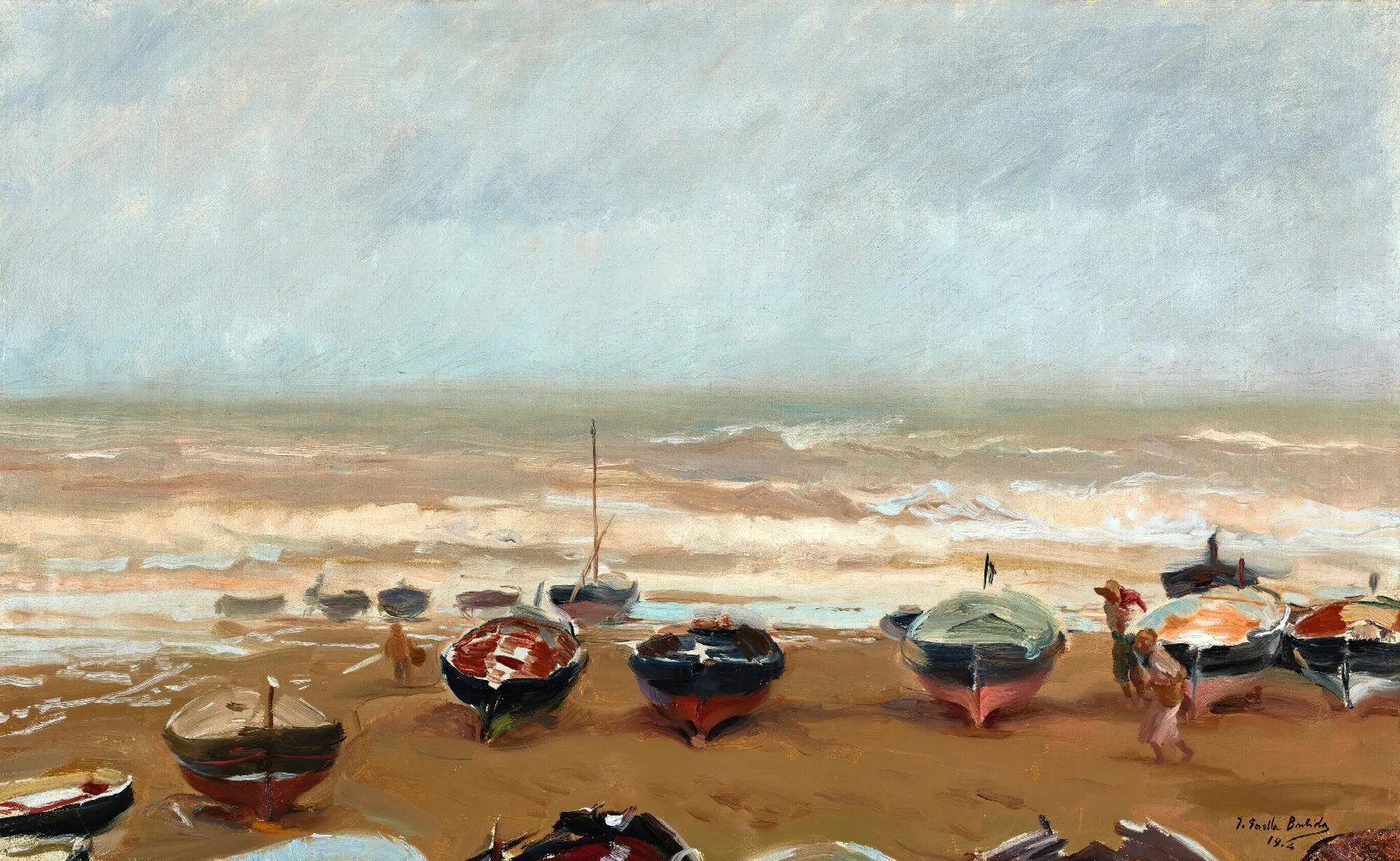 Tarde Tormentosa Stormy Afternoon Wall Art by Joaquín Sorolla - Canvas Print