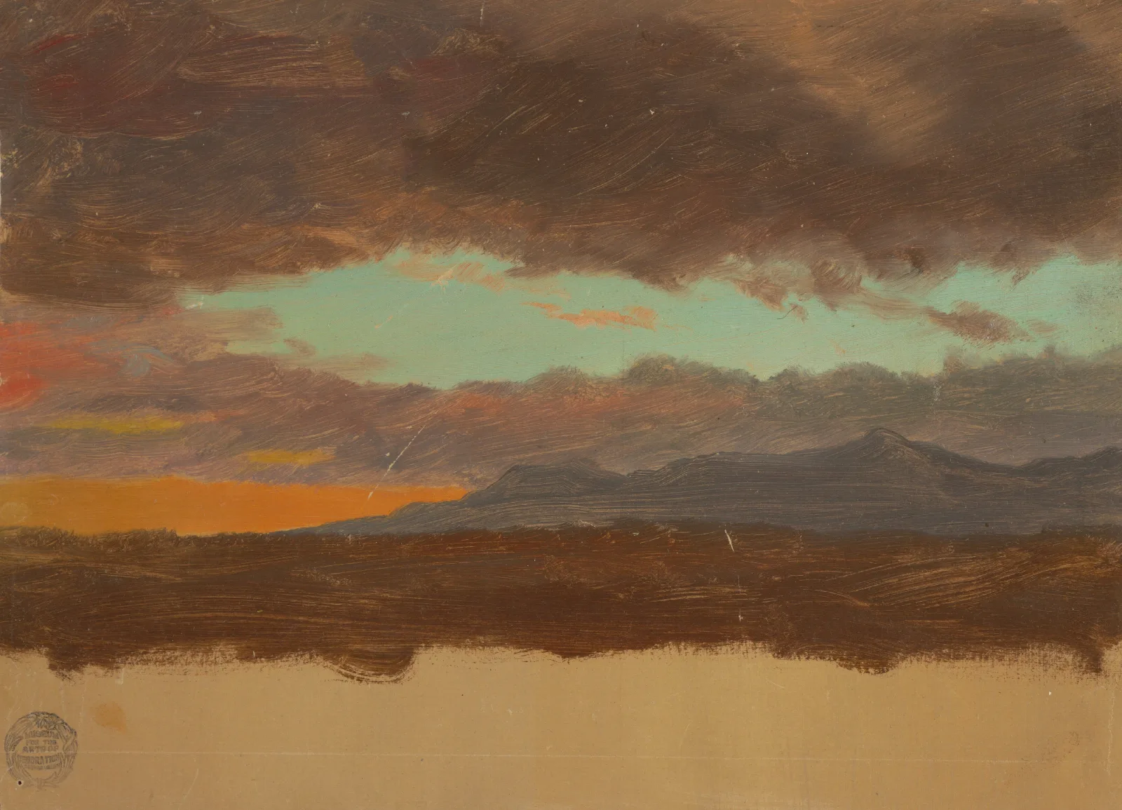 Sunset Over Hudson Valley Wall Art by Frederic Edwin Church - Canvas Print