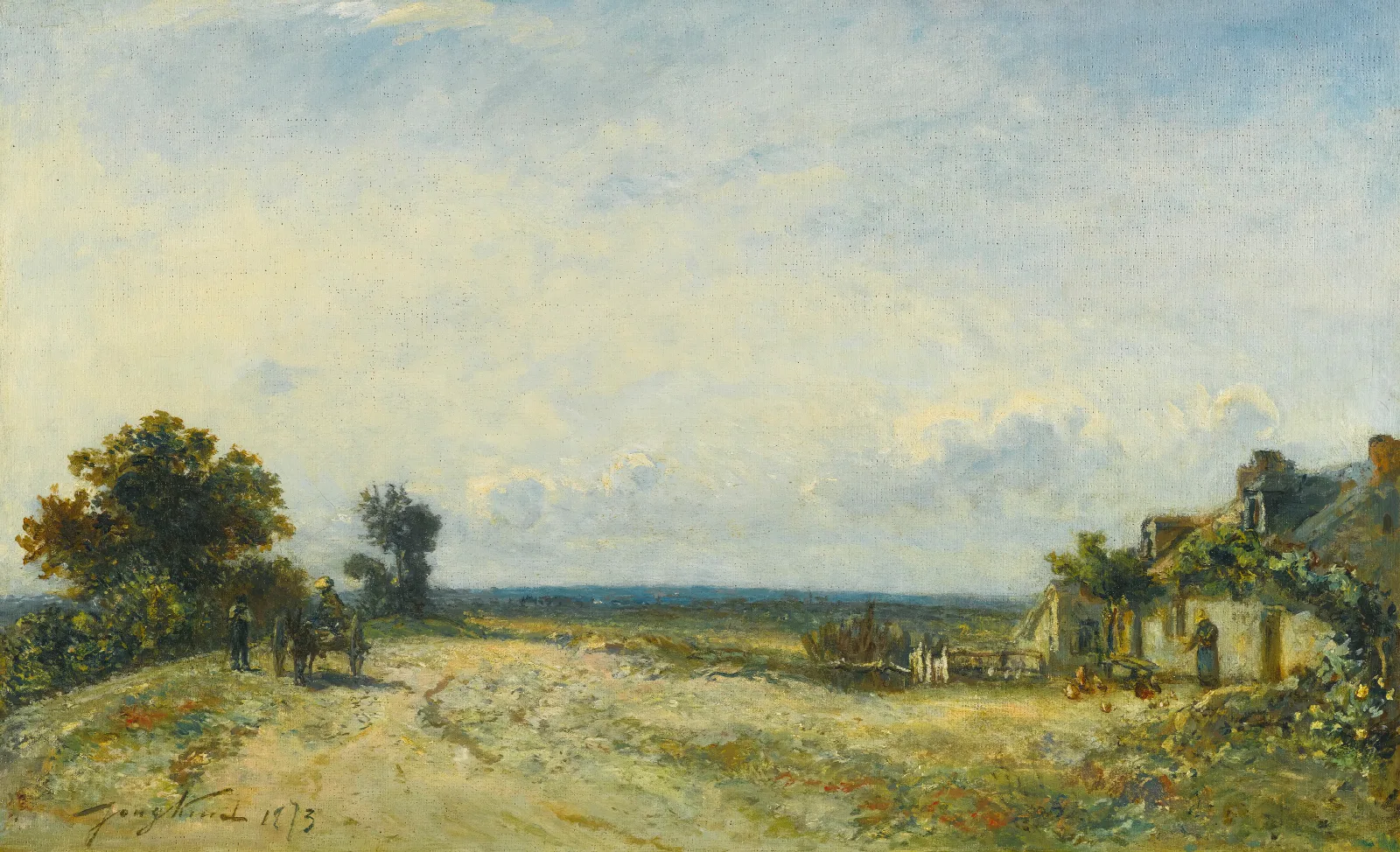 La Campagne Nivernaise Wall Art by Johan Barthold Jongkind - Canvas Print