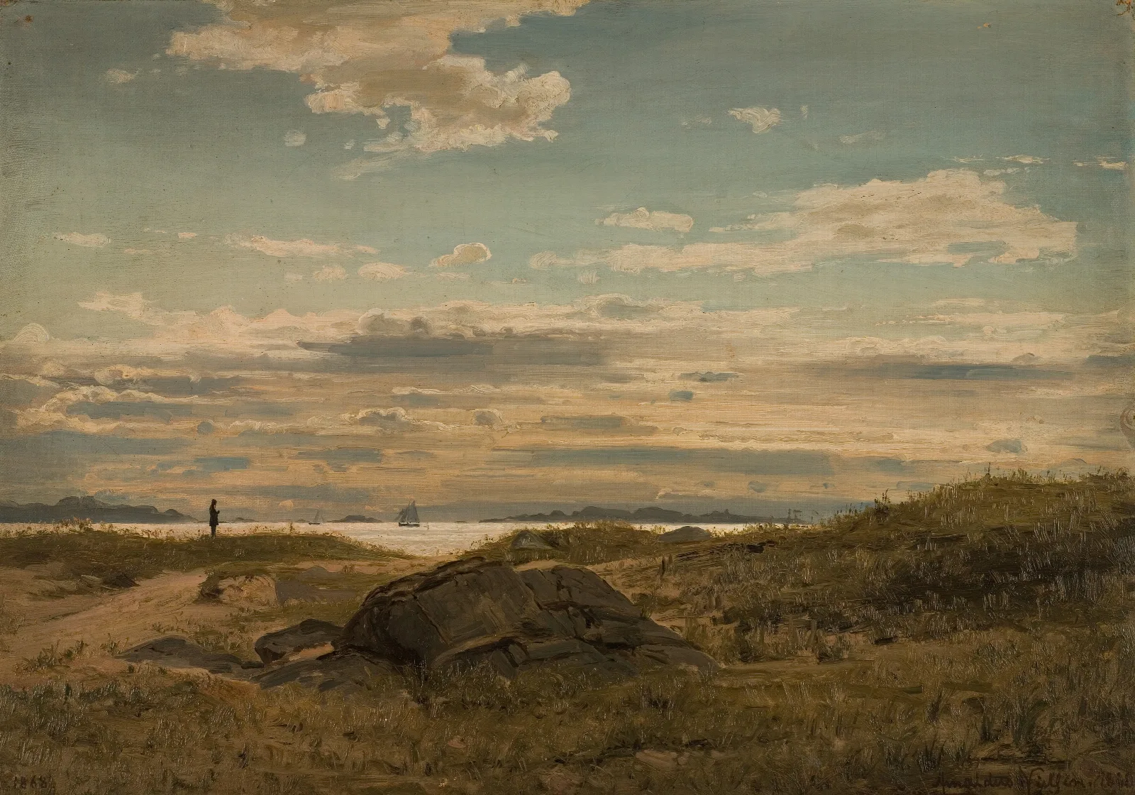 Fra Mannefjorden Wall Art by Amaldus Nielsen - Canvas Print