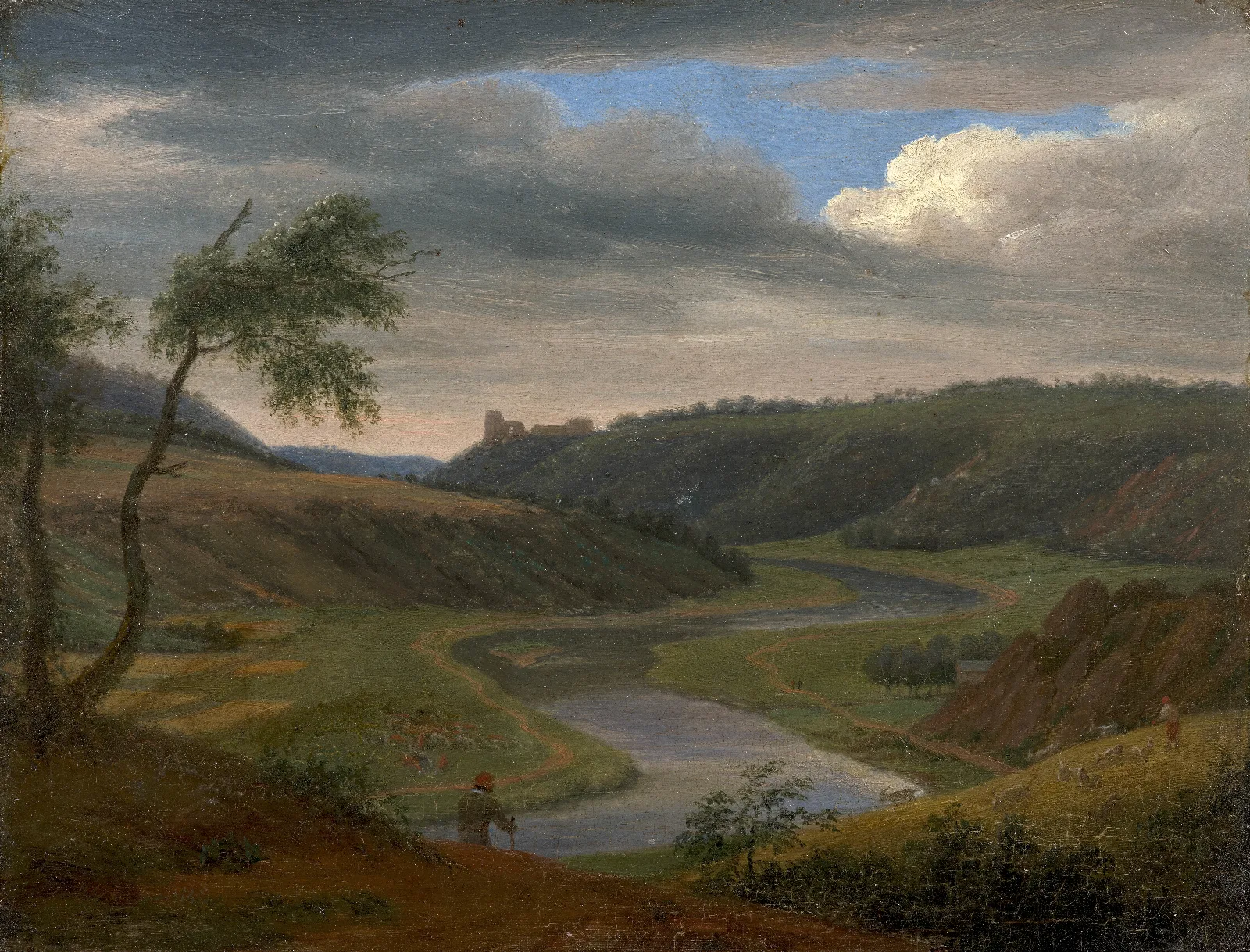 Landscape Representing The Meuse Near The Commune Of Aiglemon Wall Art by Elisabeth Louise Vigée Le Brun - Canvas Print
