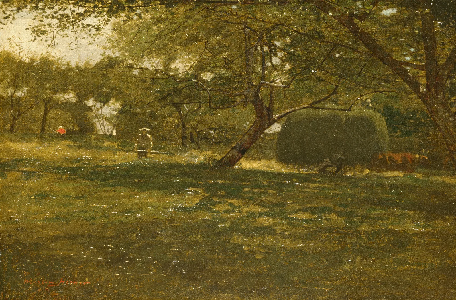 Harvest Scene Wall Art by Winslow Homer - Canvas Print