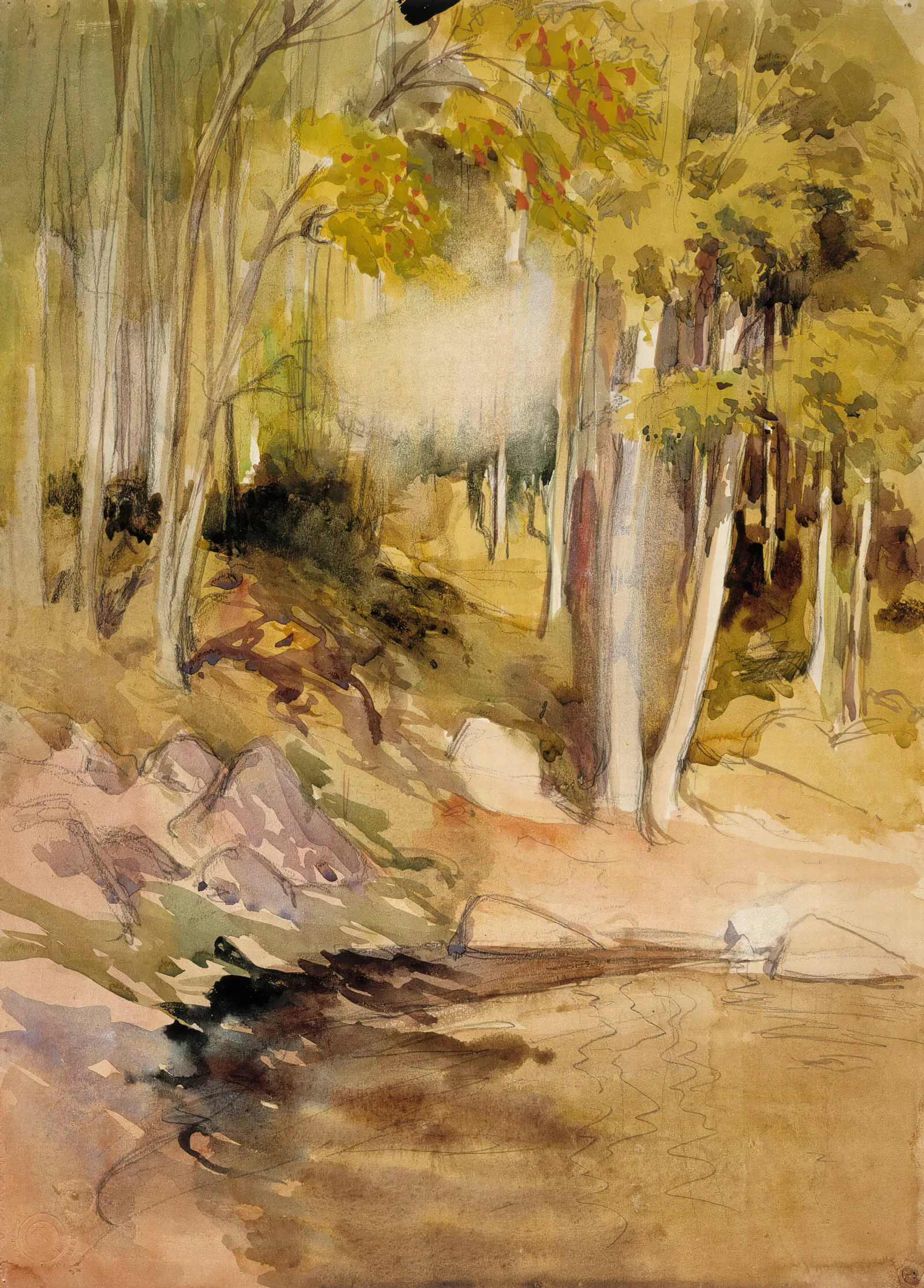 In The Woods 4 Wall Art by Albert Edelfelt - Canvas Print