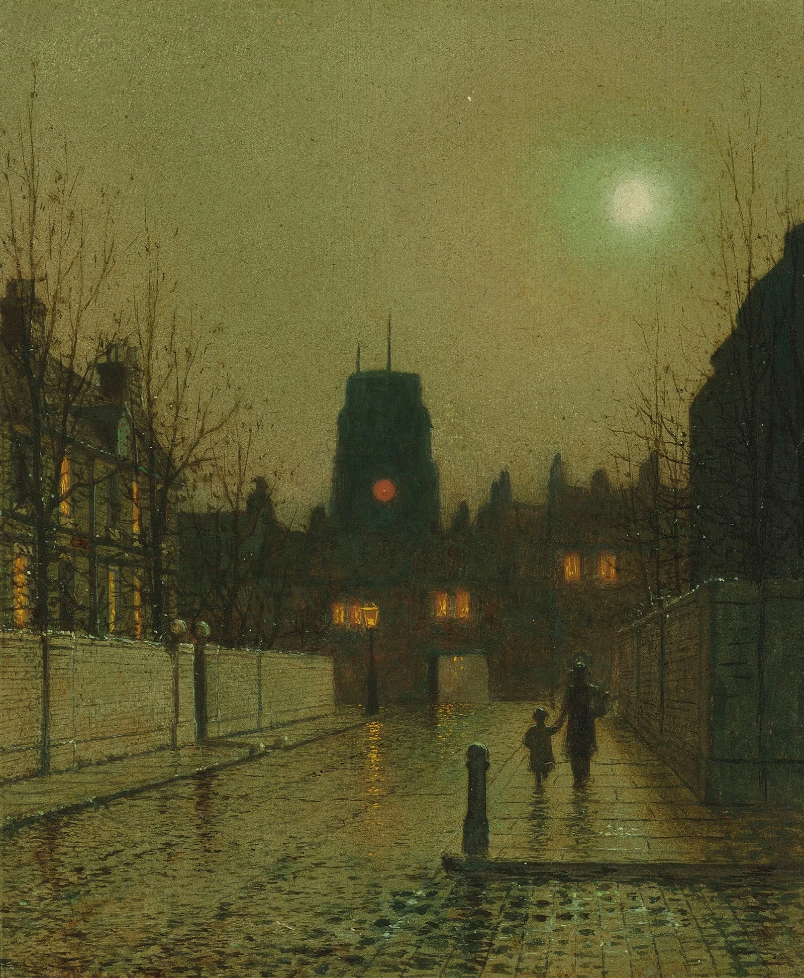 Old Chelsea Wall Art by John Atkinson Grimshaw - Canvas Print