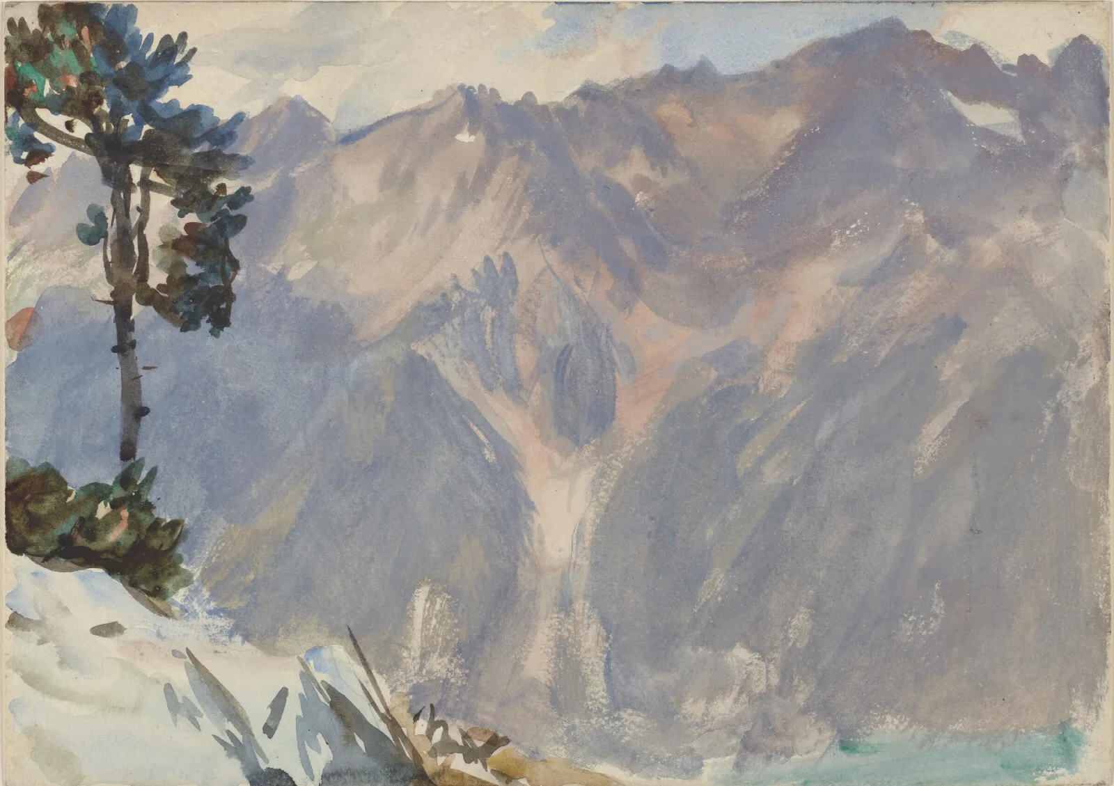Mountain Scene 3 Wall Art by John Singer Sargent - Canvas Print
