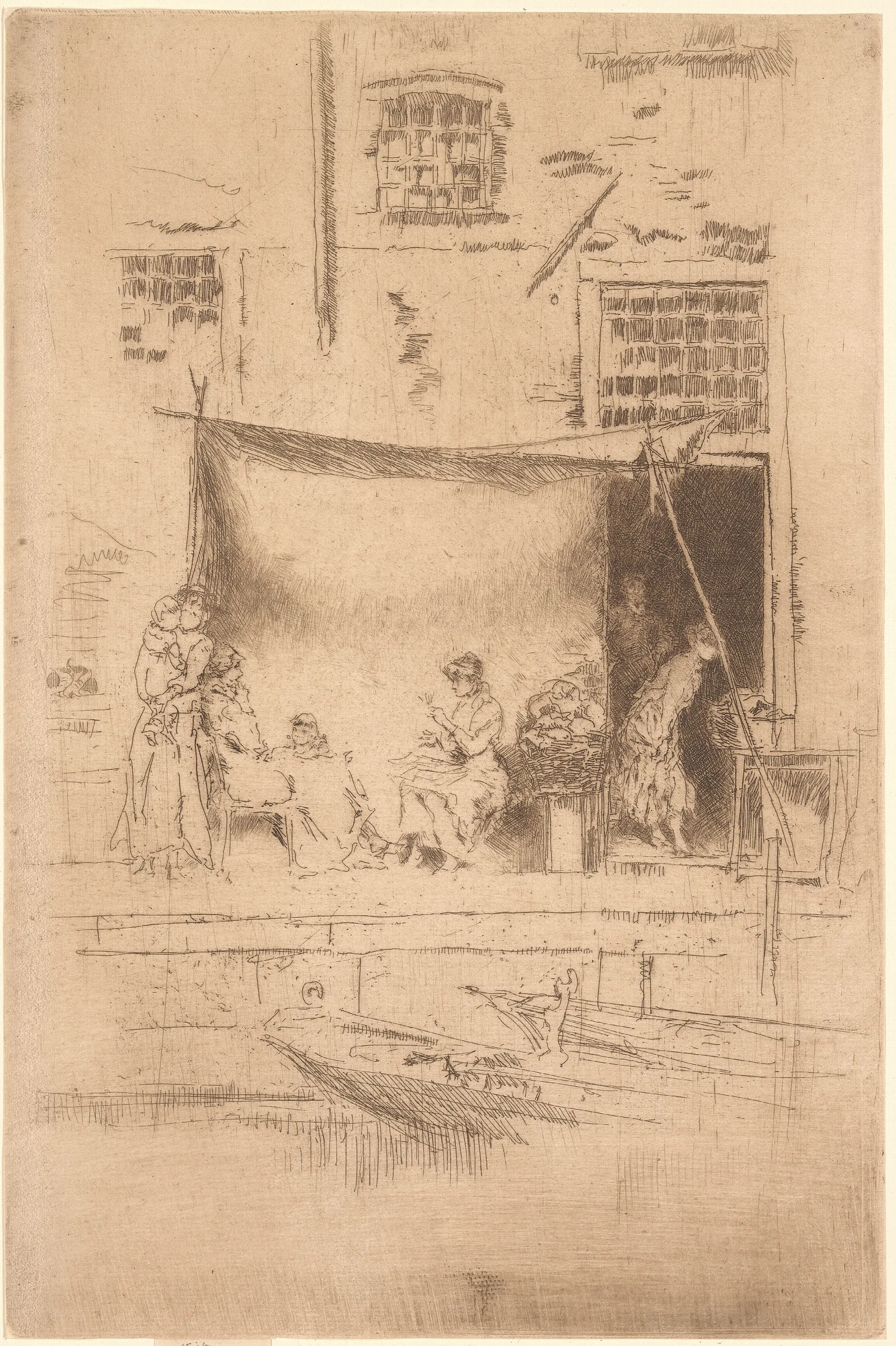 The Fruit Stall 2 Wall Art by James Abbott McNeill Whistler - Canvas Print