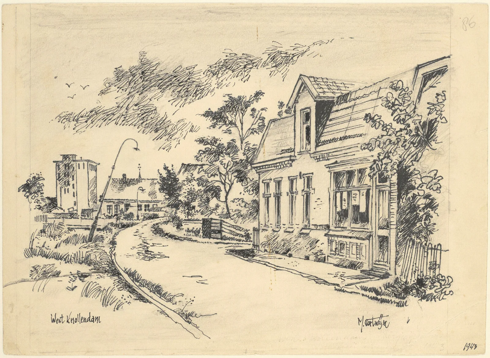 Gezicht Te West Knollendam Wall Art by Maarten Oortwijn - Canvas Print