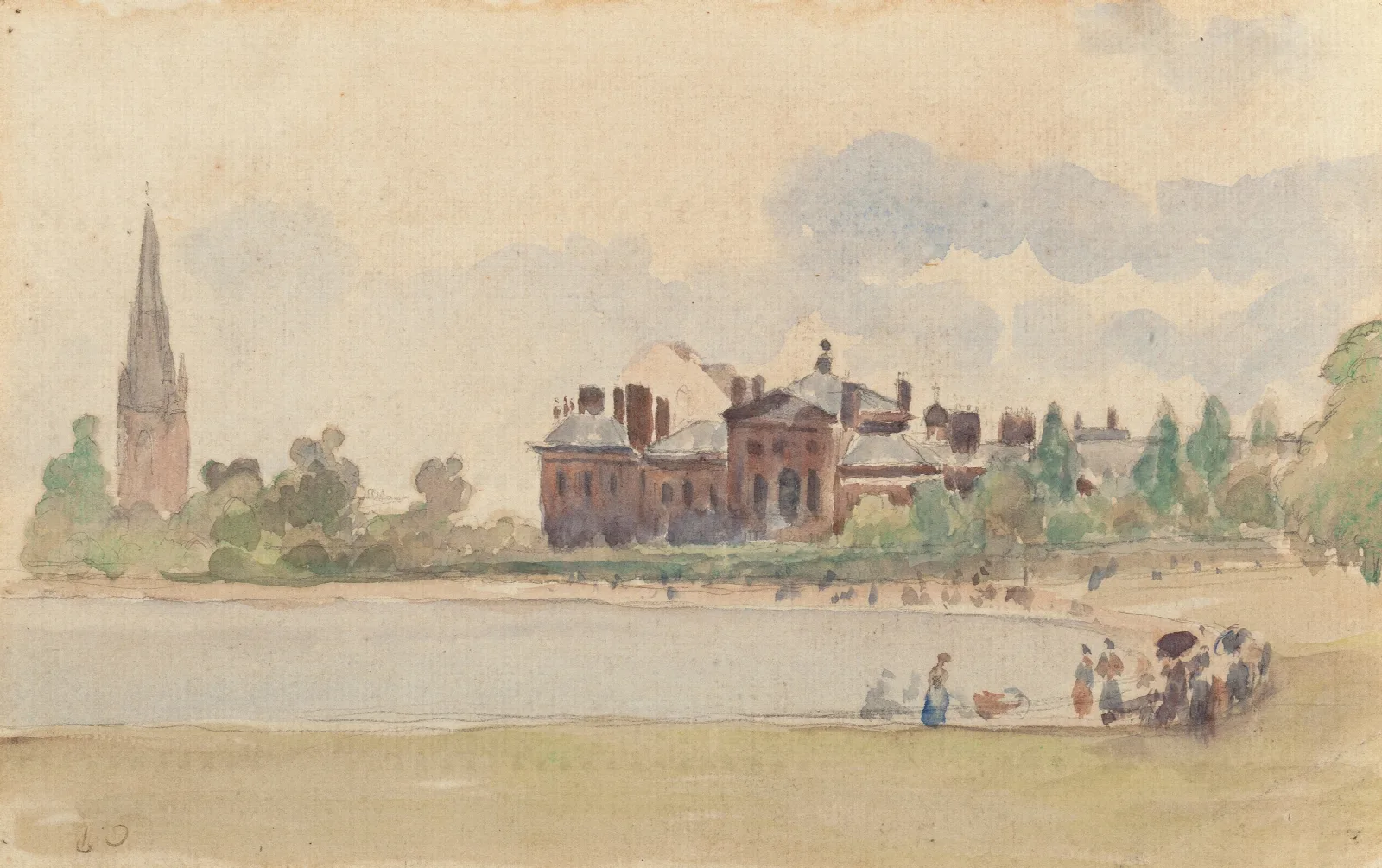 Kensington Gardens London Wall Art by Camille Pissarro - Canvas Print