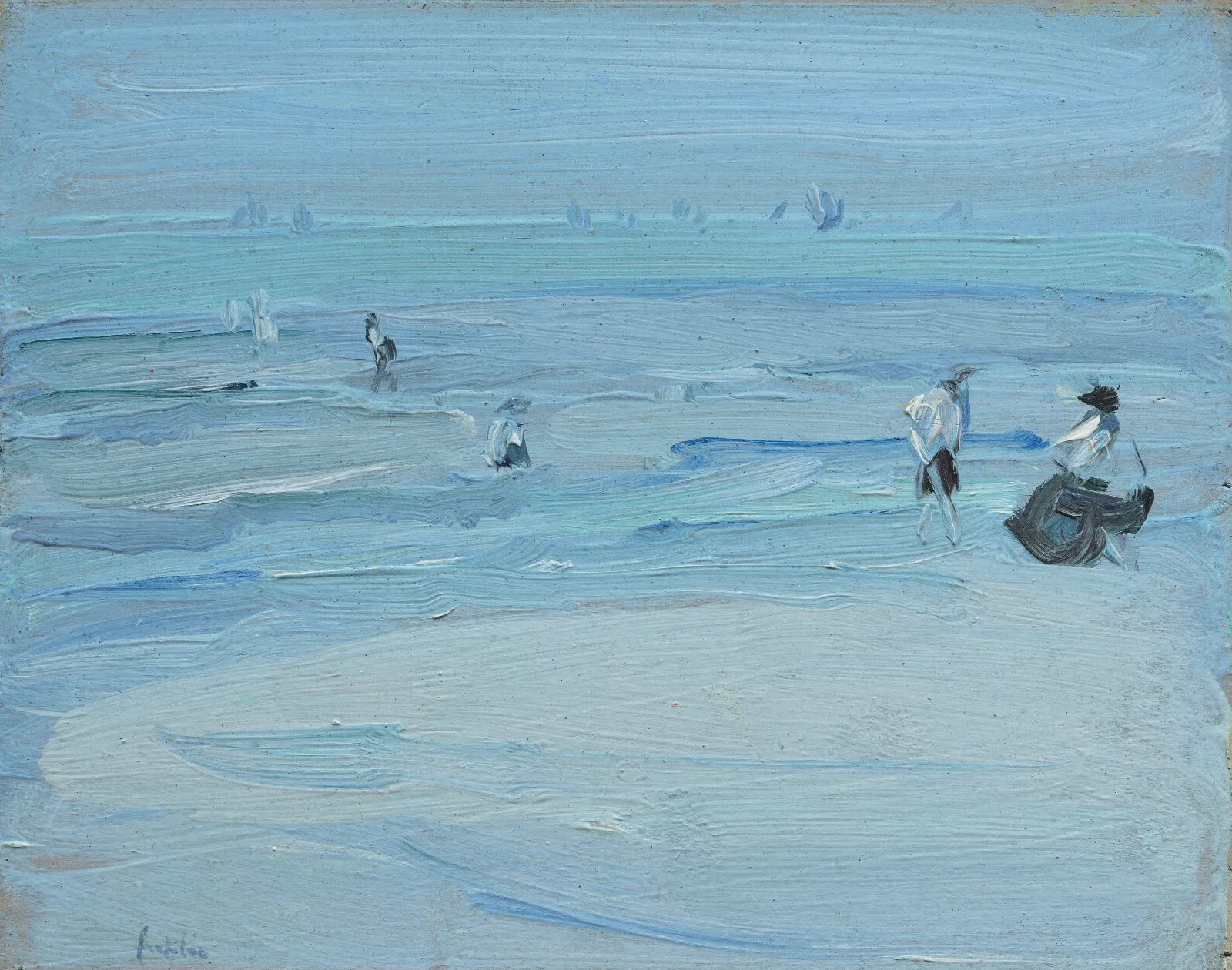 Paris Plage 2 Wall Art by Samuel John Peploe - Canvas Print
