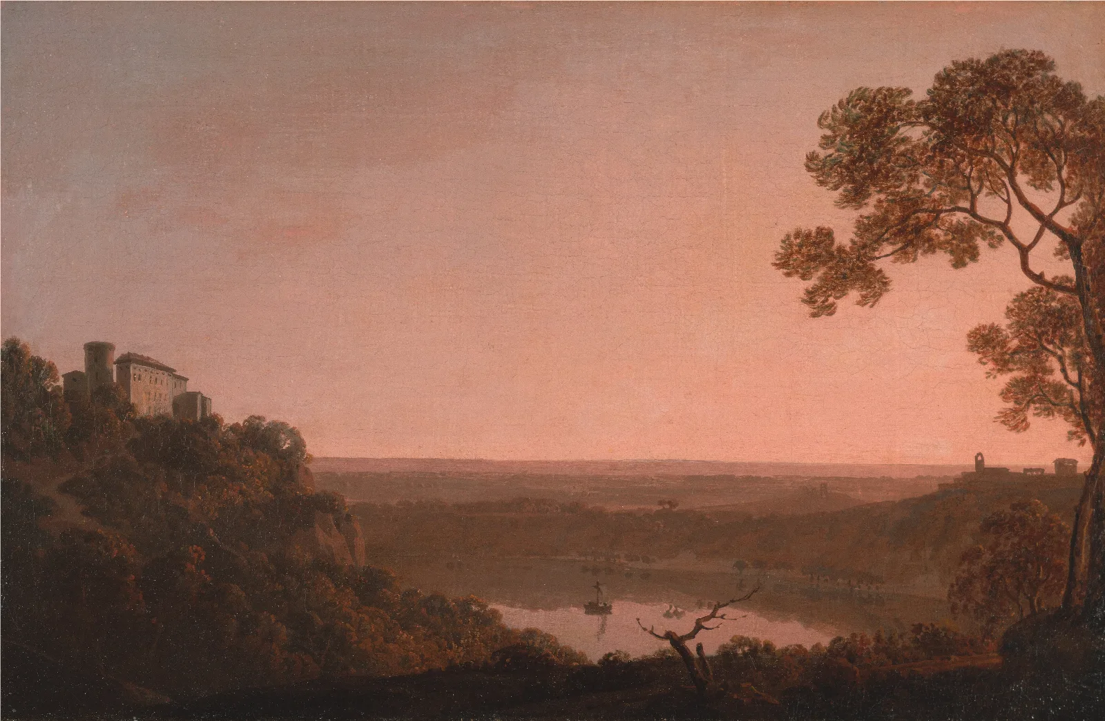 Lake Nemi 2 Wall Art by Joseph Wright of Derby - Canvas Print