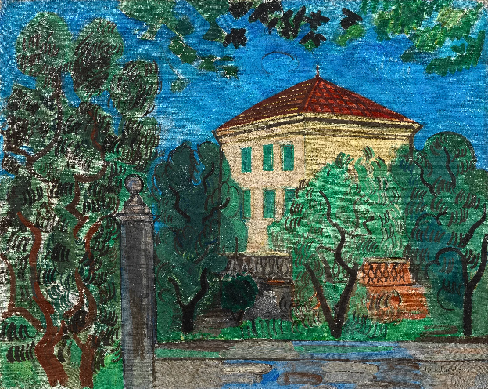 Lentree Du Jardin Wall Art by Raoul Dufy - Canvas Print
