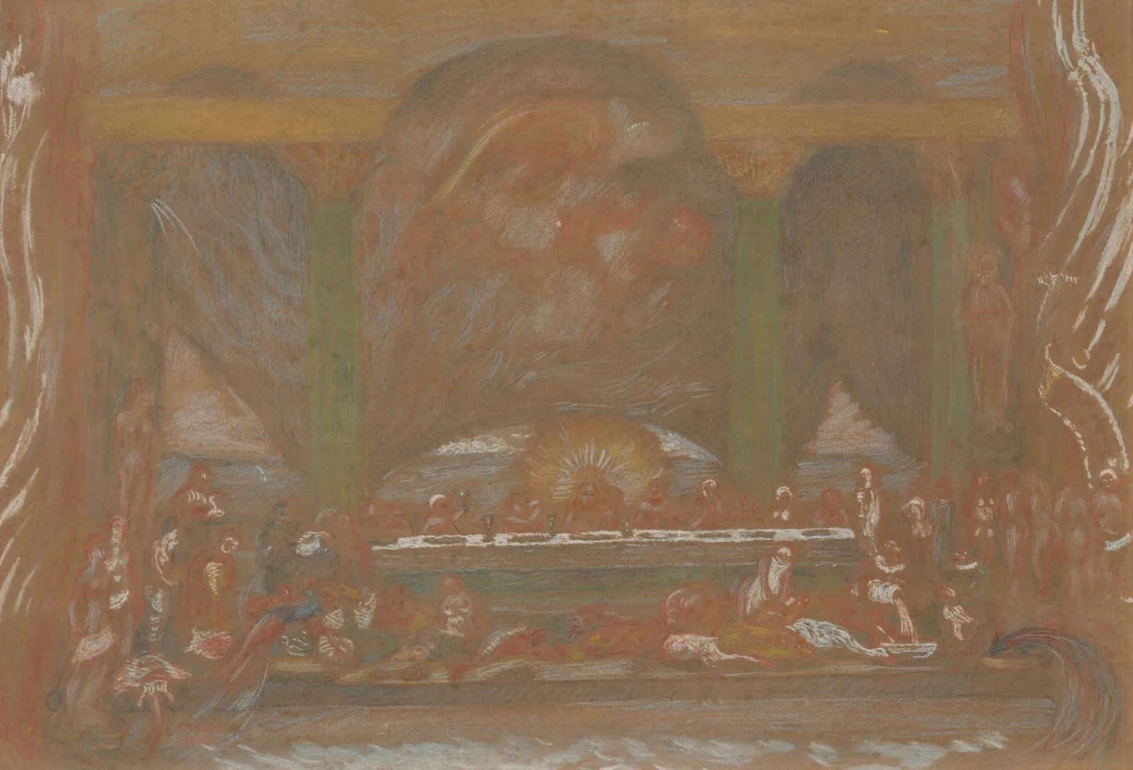 De Bruiloft Van Kana Wall Art by James Ensor - Canvas Print